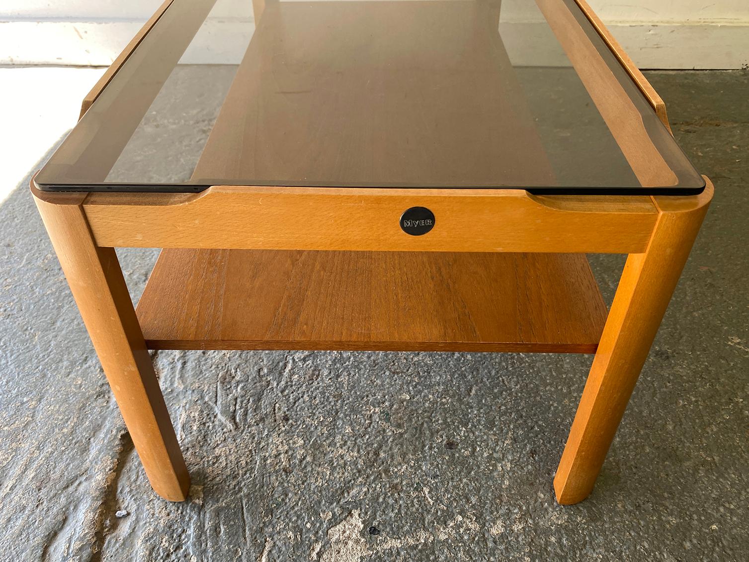 Tavolino da caffè in teak massiccio del 1960 di Myers in vendita 1