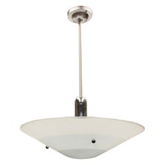 Mid-Century Modern Space Age Blue Dish Saucer Light