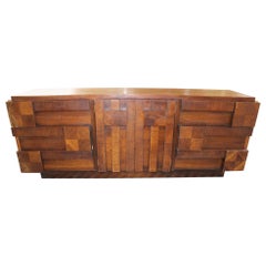 1960s Mid-Century Modern "Stacatto" Geometric Dresser by Lane