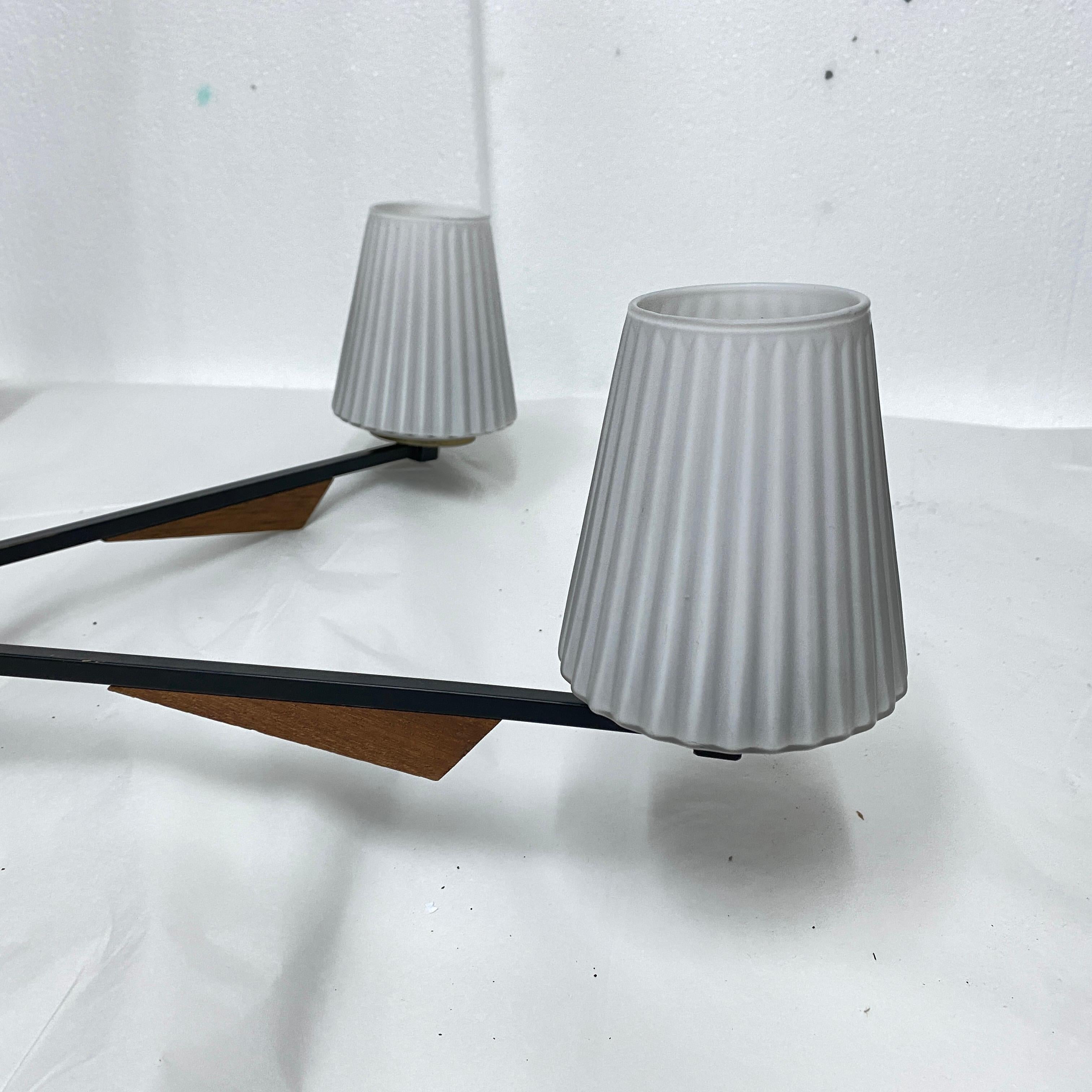 Lustre italien de style Stilnovo, mi-siècle moderne, années 1960 en vente 3