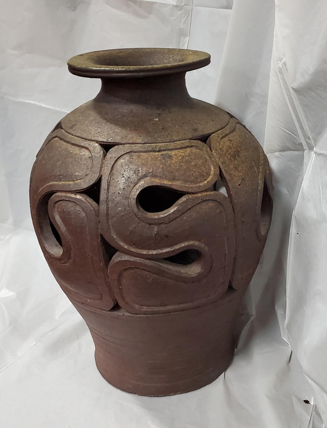 1960s Mid-Century Modern Stoneware Vase or Jar For Sale 1
