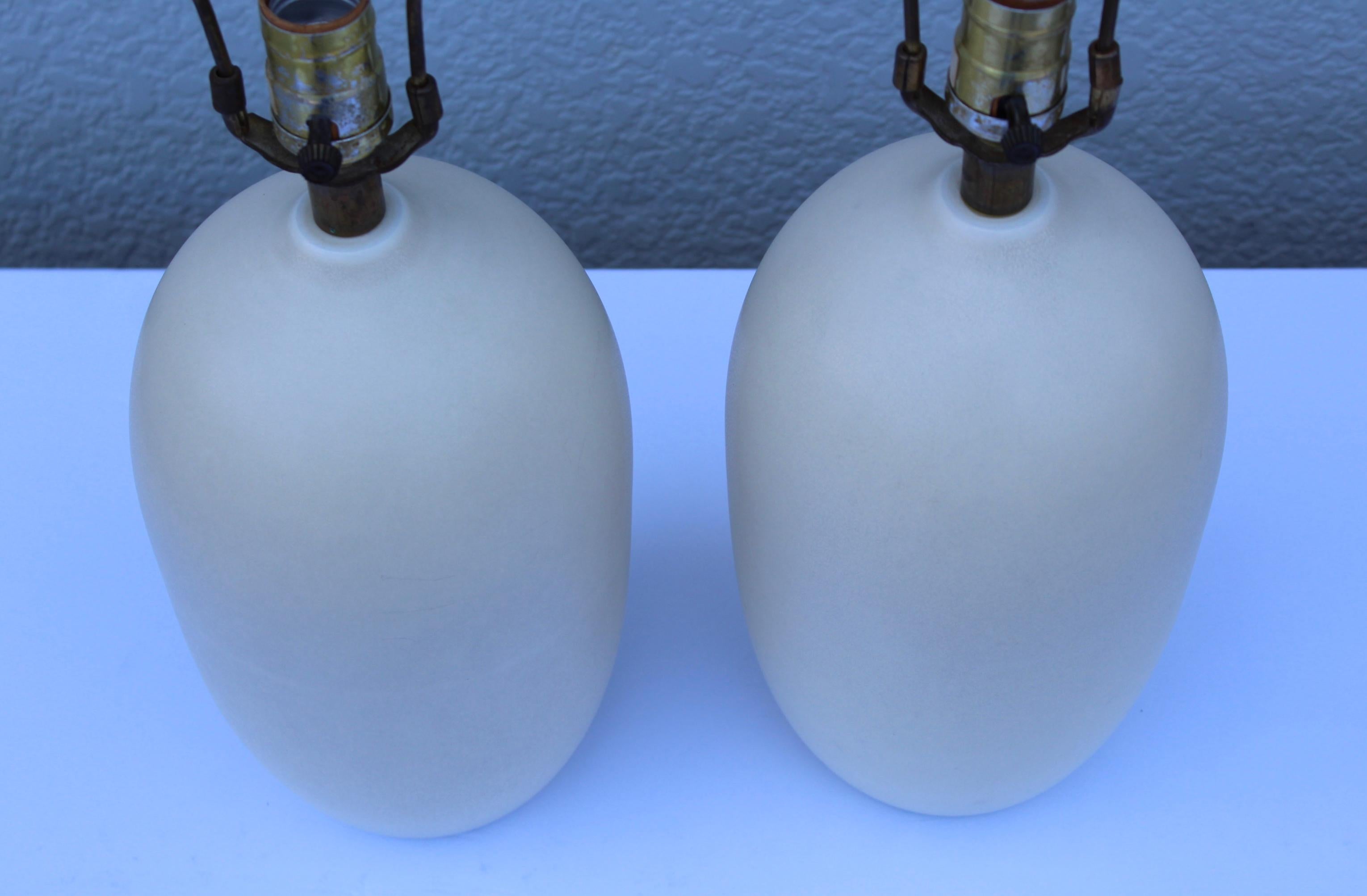 Mid-20th Century 1960's Mid-Century Modern Table Lamps by Lotte & Gunnar Bostlund For Sale