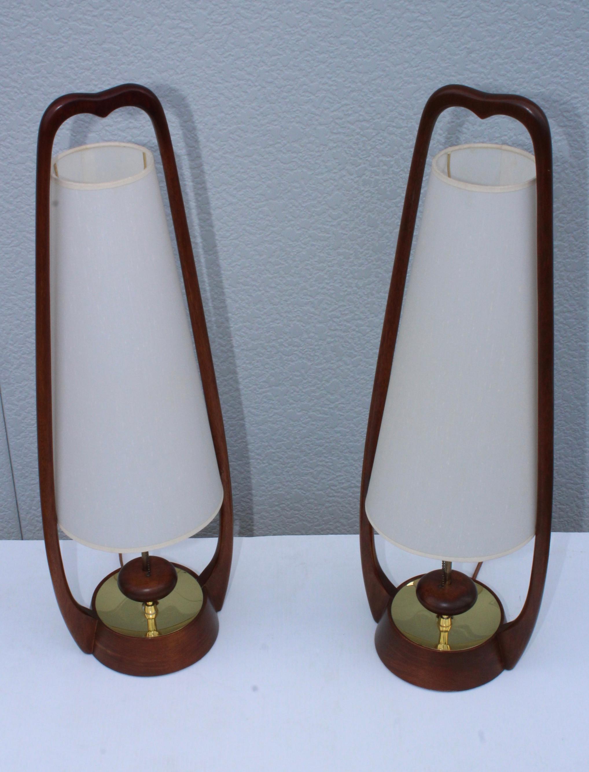 1960s Mid-Century Modern Table Lamps by Modeline In Good Condition In New York, NY