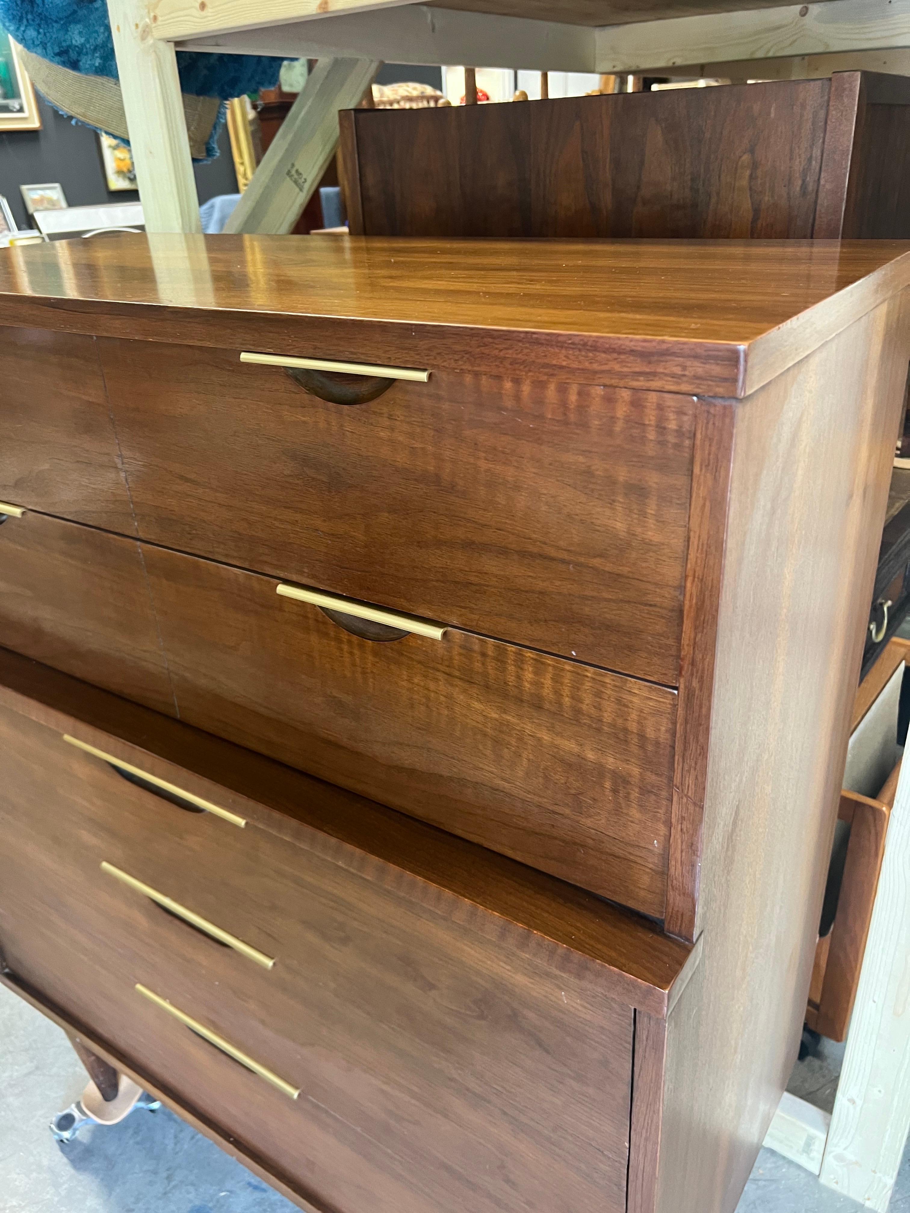 1960s Mid-Century Modern Tableau Highboy Dresser by Kent Coffey For Sale 6