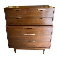 1960s Mid-Century Modern Tableau Highboy Dresser by Kent Coffey