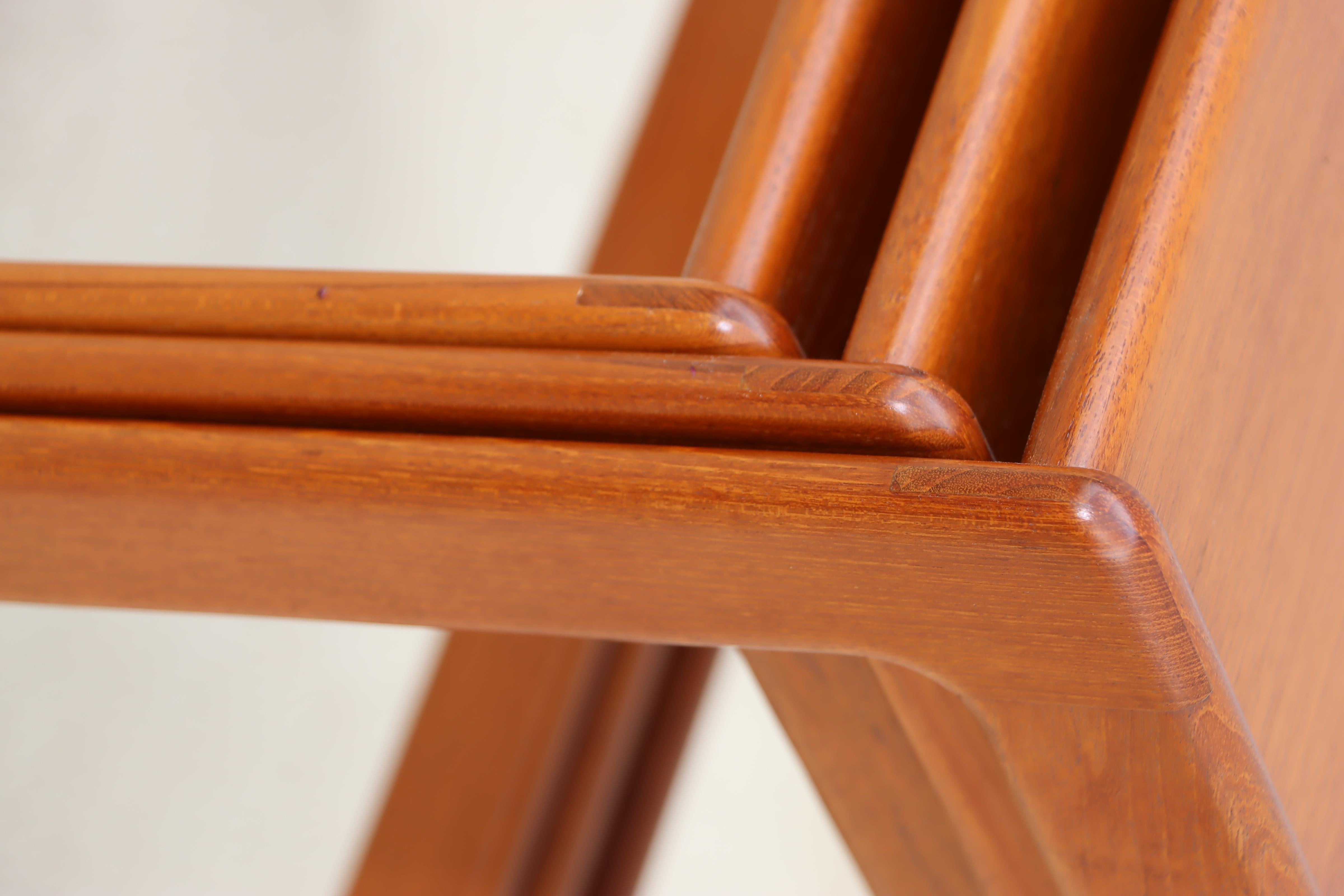 1960's Mid-Century Modern Teak Danish Nesting Tables For Sale 9
