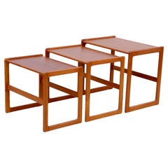 1960's Mid-Century Modern Teak Danish Nesting Tables