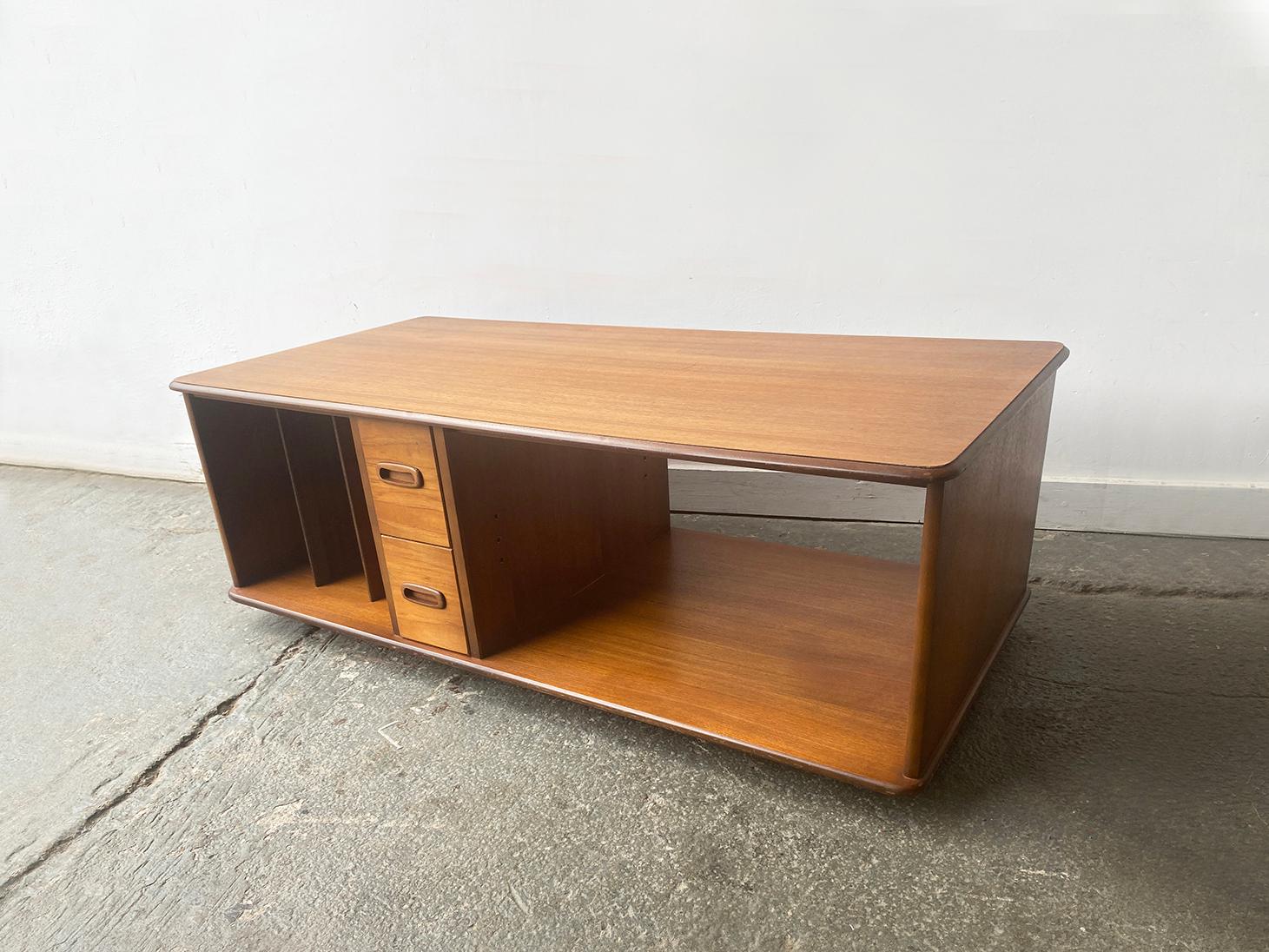 A finely crafted piece from renowned English maker ‘Meredrew’.  Can be used as a TV / Media stand or a large coffee table.  Sits on castors for easy manoeuvrability.

Delivery
Any delivery costs shown here are APPROXIMATE.
Exact costs will be