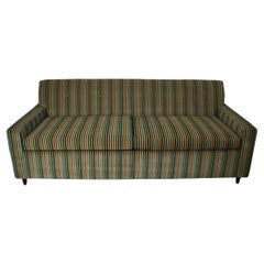 1960's Mid-Century Modern Velvet Queen Sofa  Bed