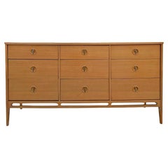 1960s Mid Century Modern Vintage Triple Dresser Lowboy in Herman Miller Style