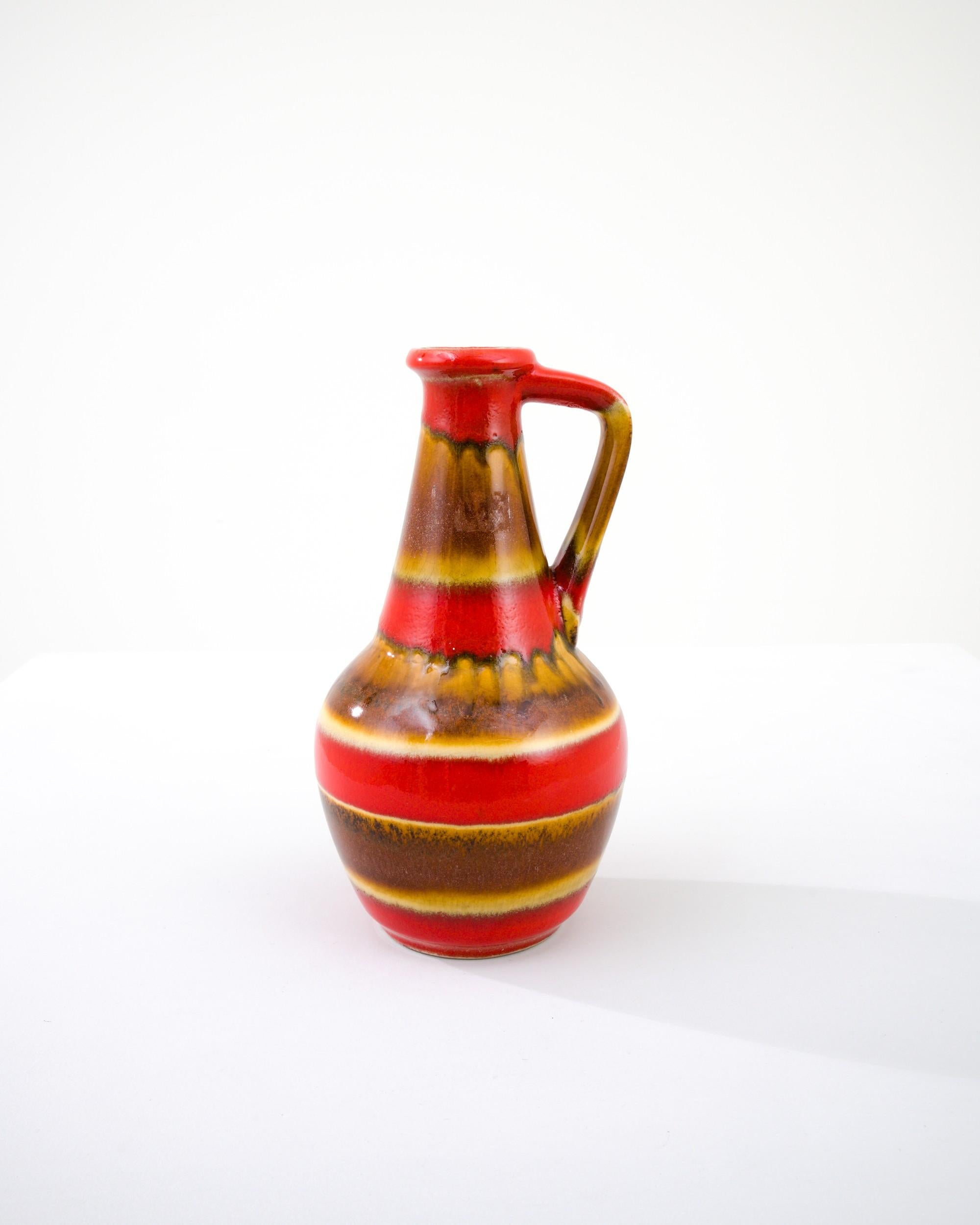 Mid-20th Century 1960s Mid-Century Modern W. Germany Ceramic Jar For Sale