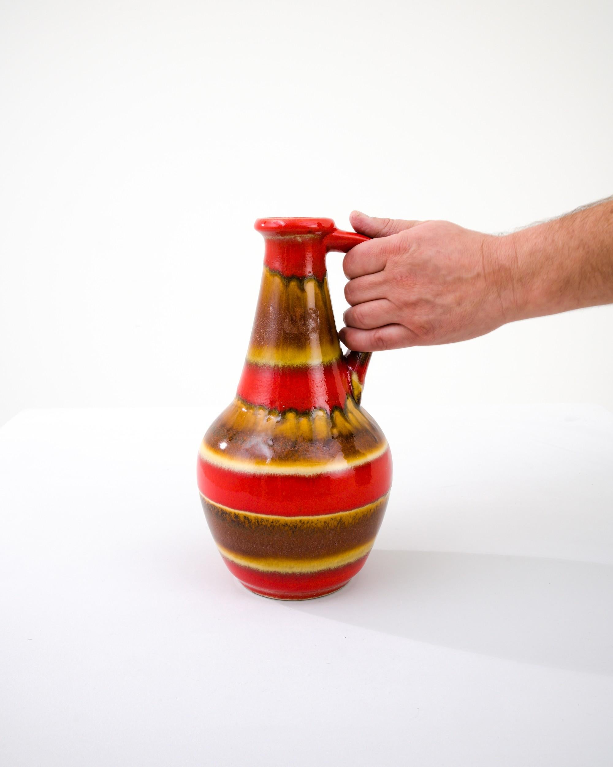1960s Mid-Century Modern W. Germany Ceramic Jar For Sale 1