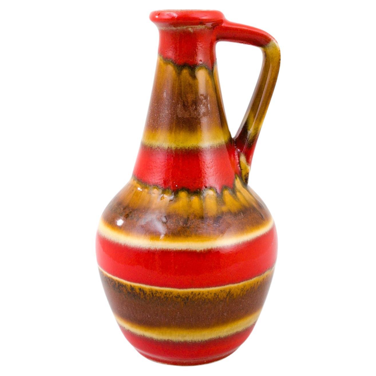 1960s Mid-Century Modern W. Germany Ceramic Jar For Sale