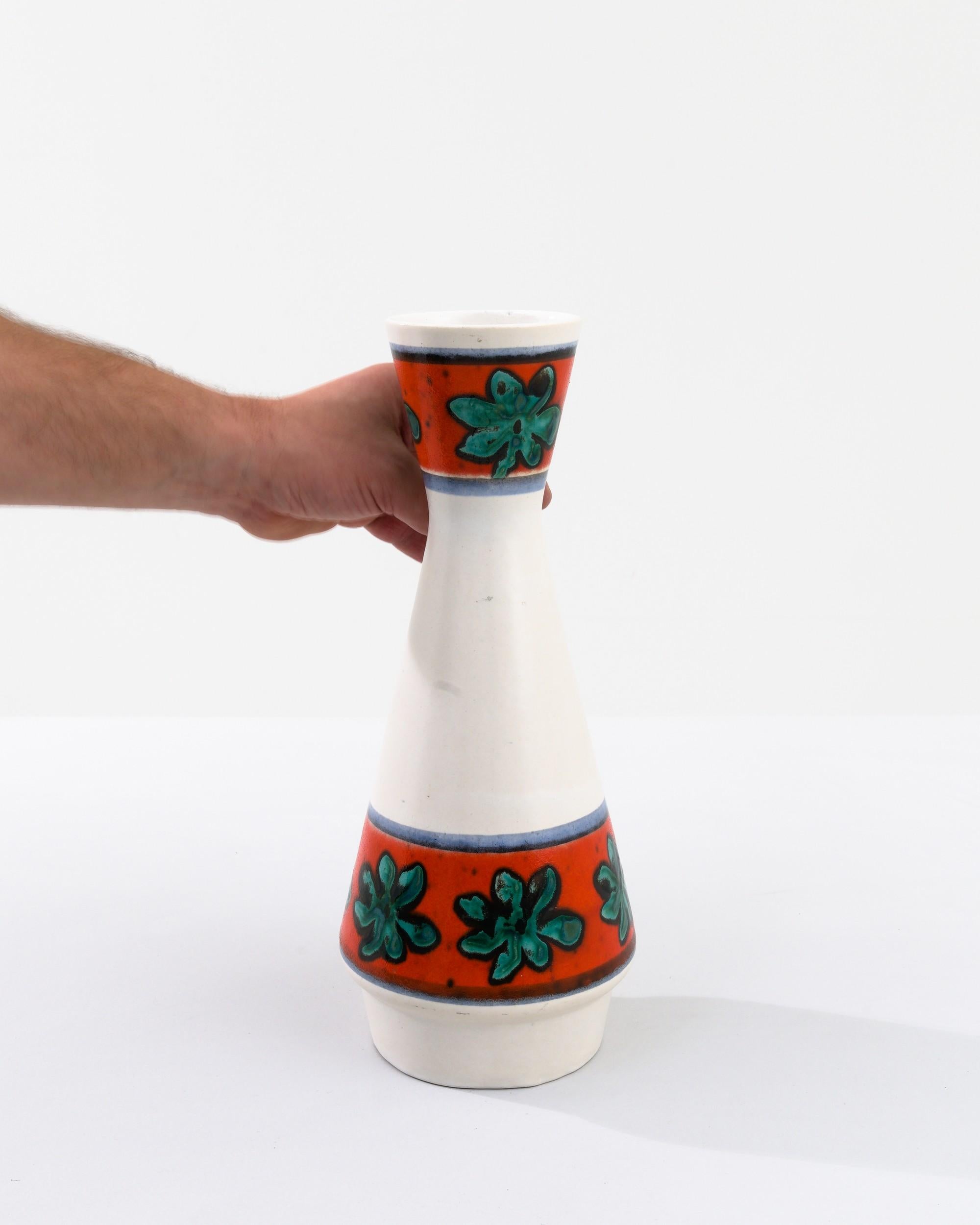 1960s Mid-Century Modern W. Germany Ceramic Vase In Good Condition For Sale In High Point, NC