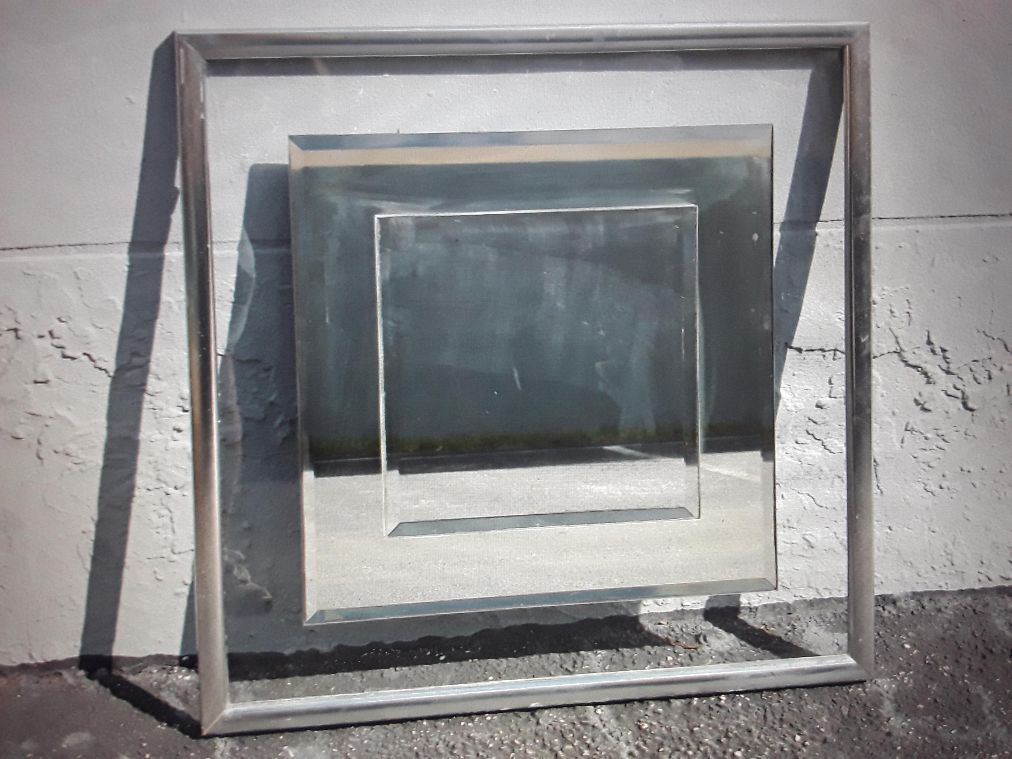 Mid-Century Modern 1960's Mid Century Modern Wall Mirror For Sale