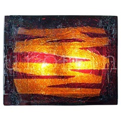 Brisk One, un'applique da parete di Murano della metà del secolo scorso, in vetro craquele alla maniera di RAAK