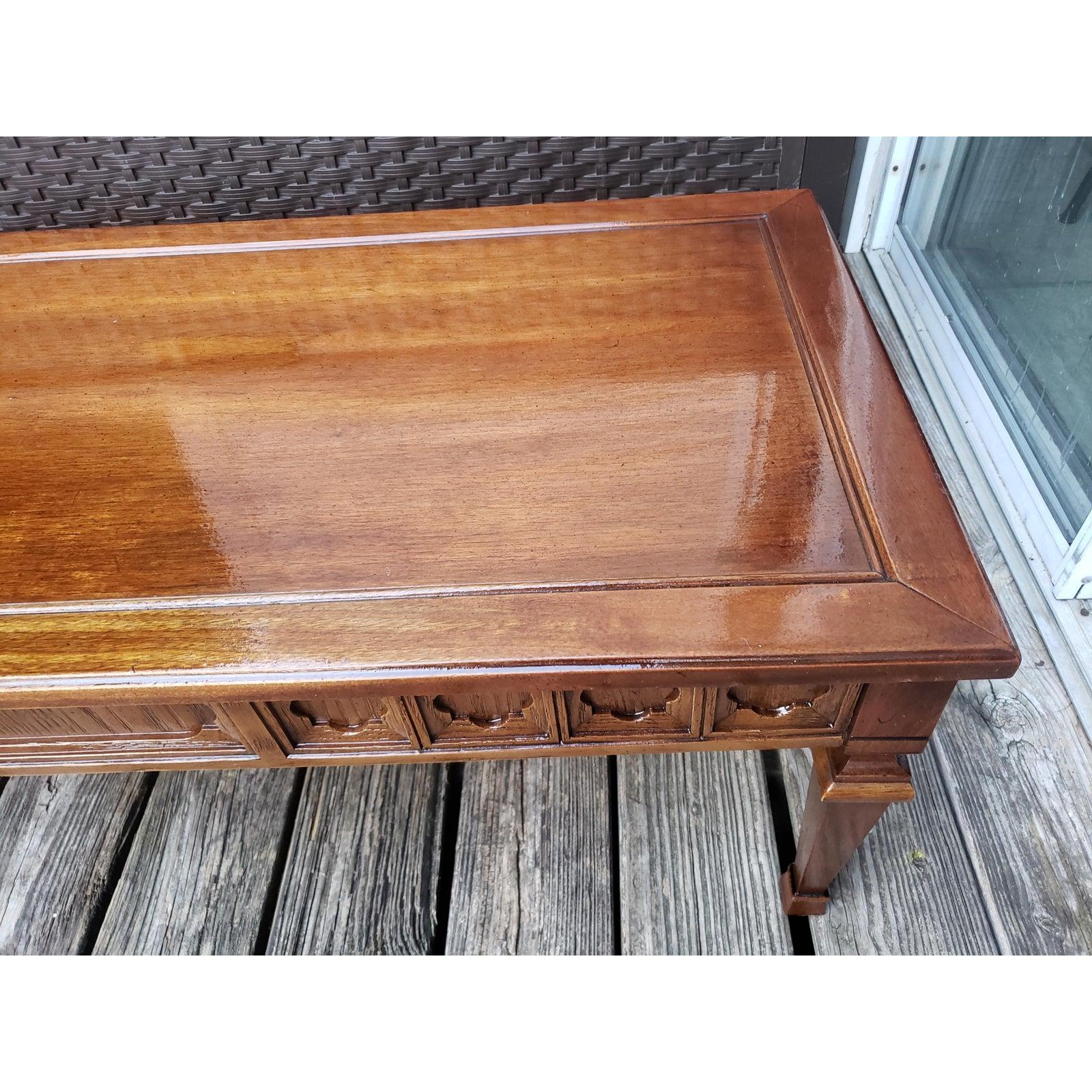 1960s Mid-Century Modern Walnut Coffee Table In Good Condition In Germantown, MD