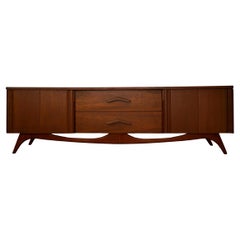 1960's Mid-Century Modern Walnut Credenza / Sideboard