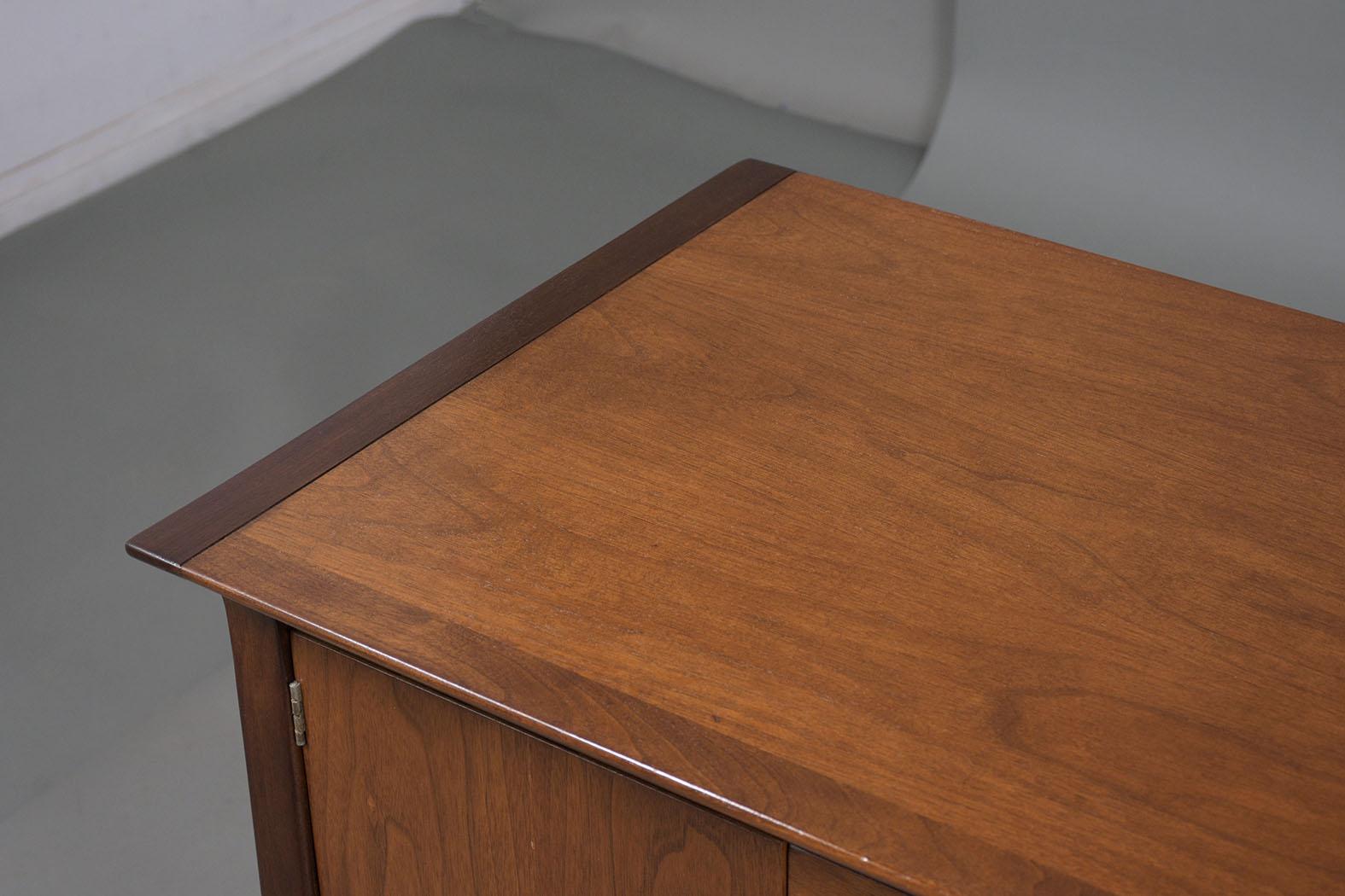 Mid-20th Century Mid-Century Modern Walnut Chest of Drawers: 1960s Elegance Redefined For Sale
