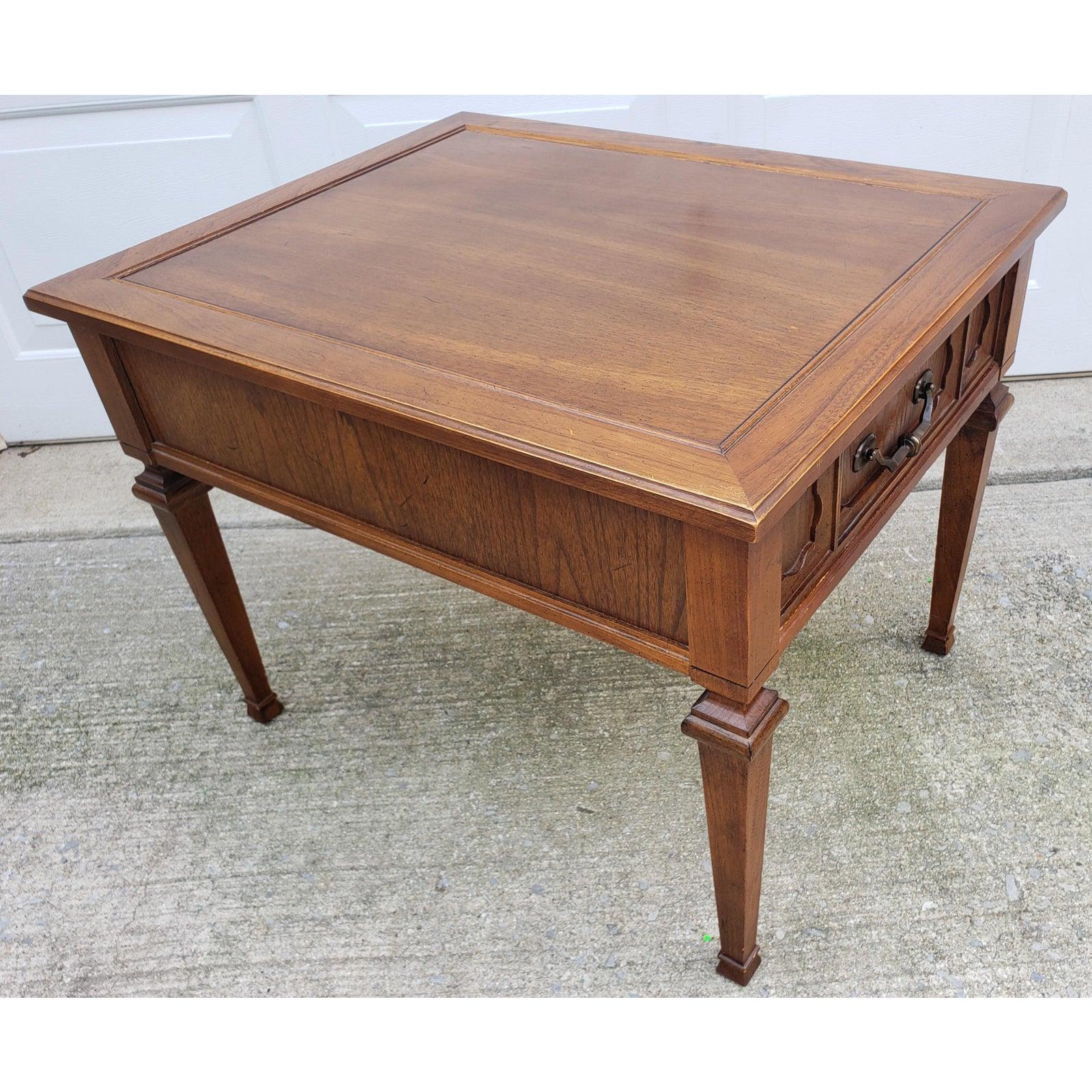 American 1960s Mid Century Modern Walnut Side Table For Sale