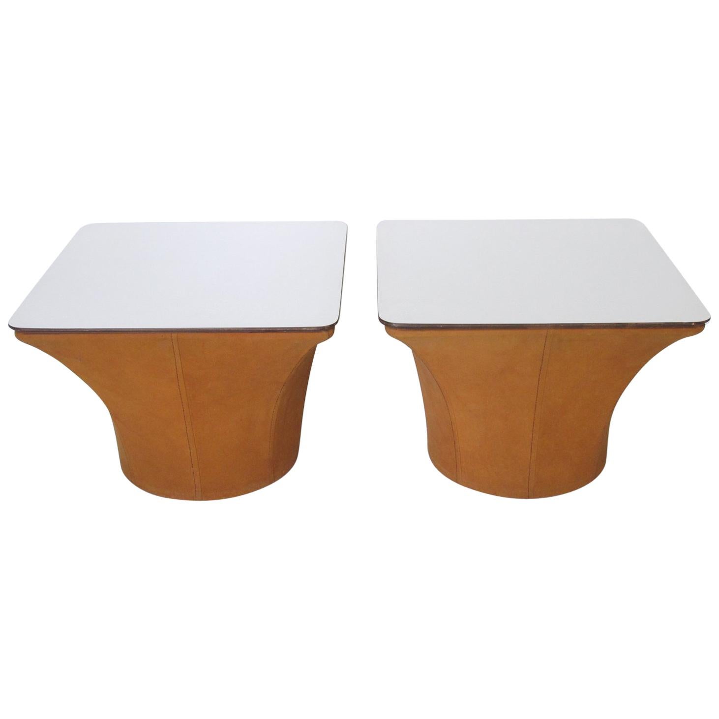 1960s Mid-Century Modernist Pair of Side or Coffee Table Mushroom Model