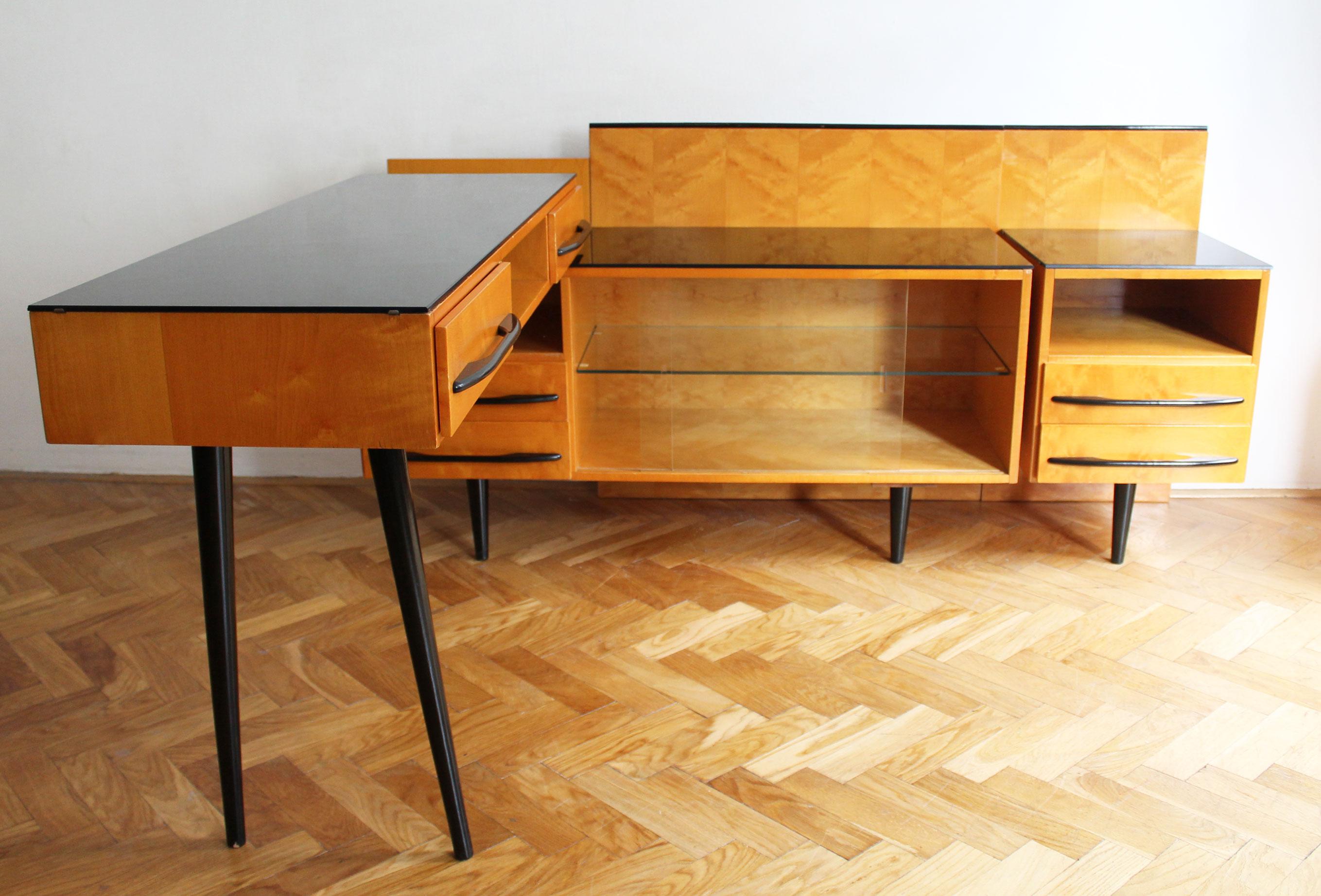 Scandinavian Modern 1960's Mid Century Modular Set by Mojmir Pozar for UP Zavody For Sale