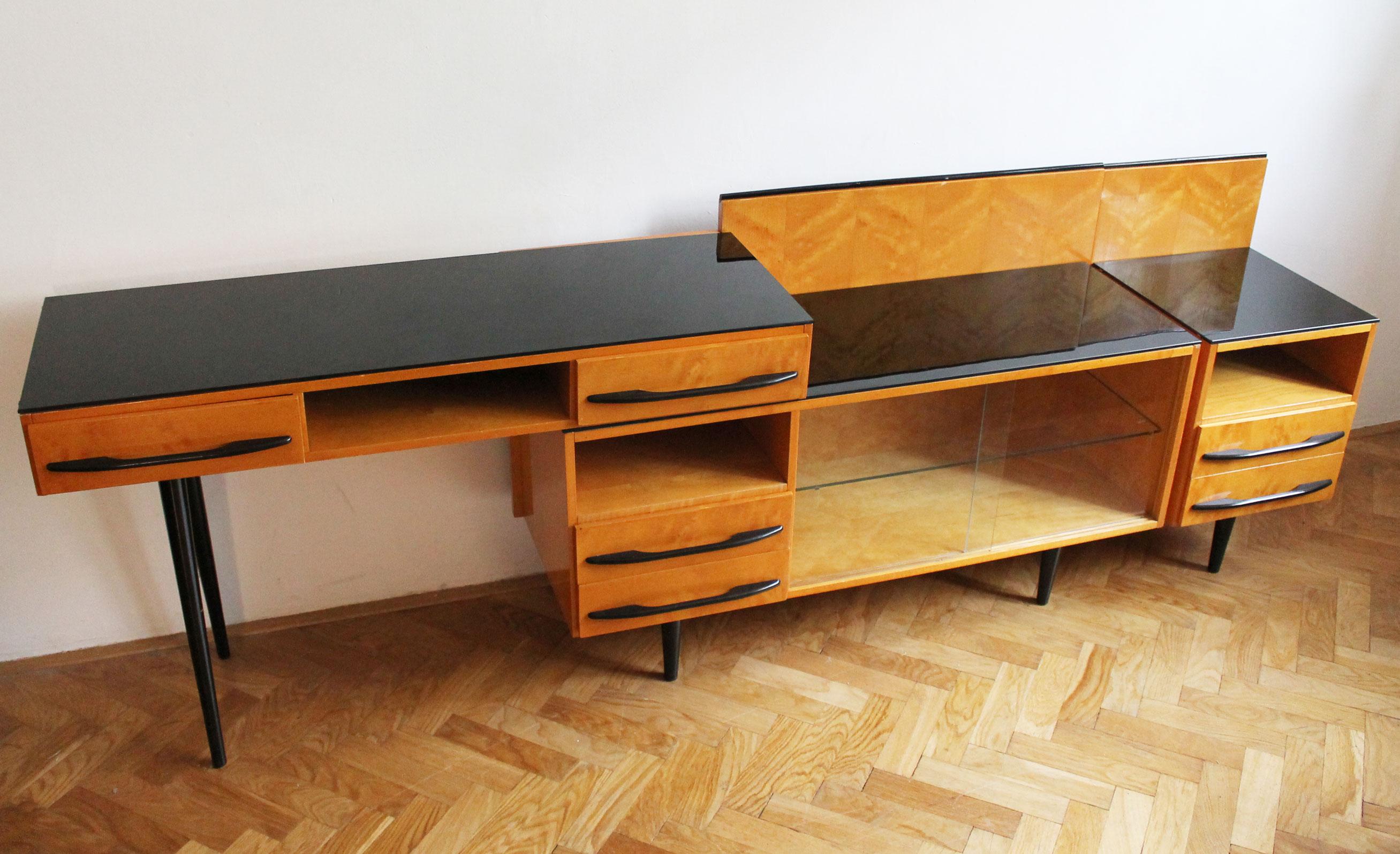 Czech 1960's Mid Century Modular Set by Mojmir Pozar for UP Zavody For Sale