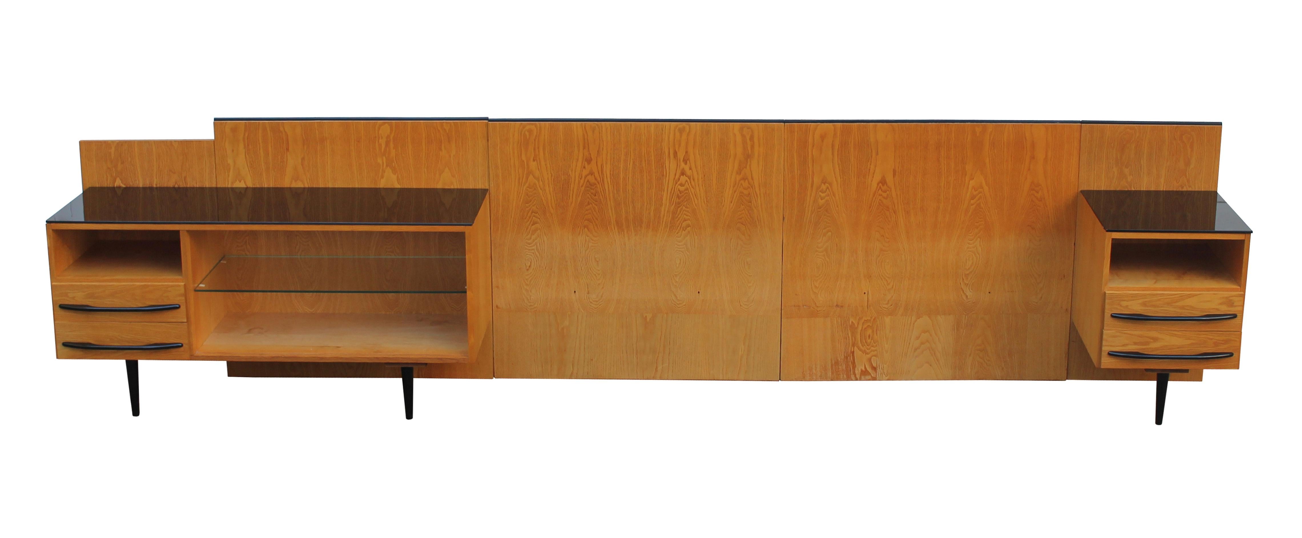 Lacquered 1960s Midcentury Modular Set by Mojmir Pozar for UP Zavody