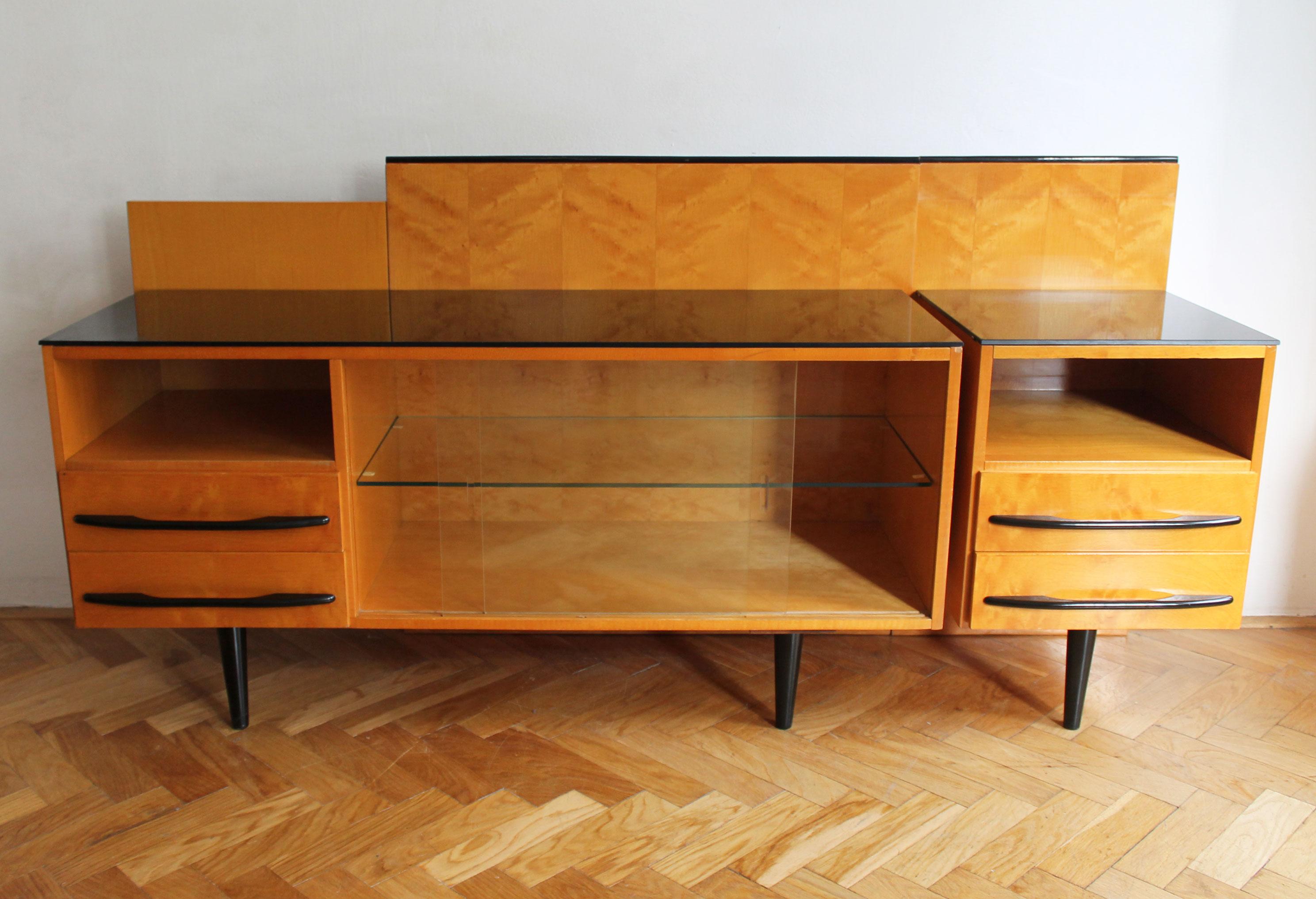 1960's Mid Century Modular Set by Mojmir Pozar for UP Zavody For Sale 1