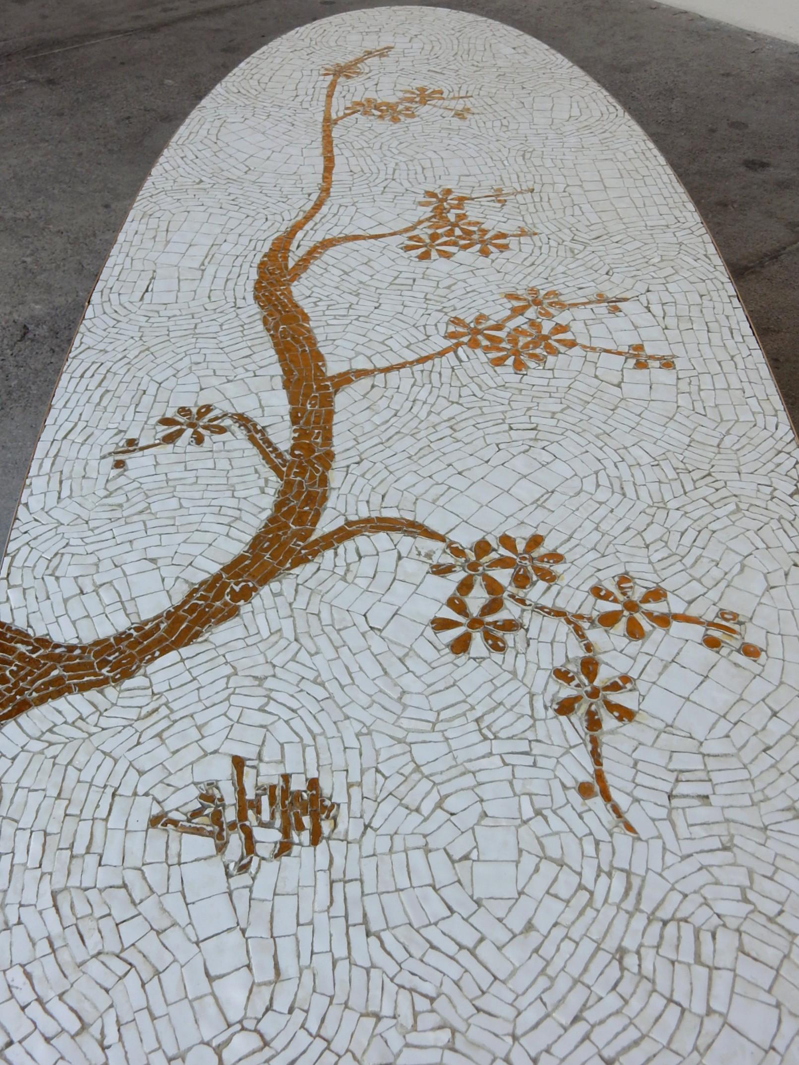 Mid-Century Modern 1960s Midcentury Mosaic Art Coffee Table