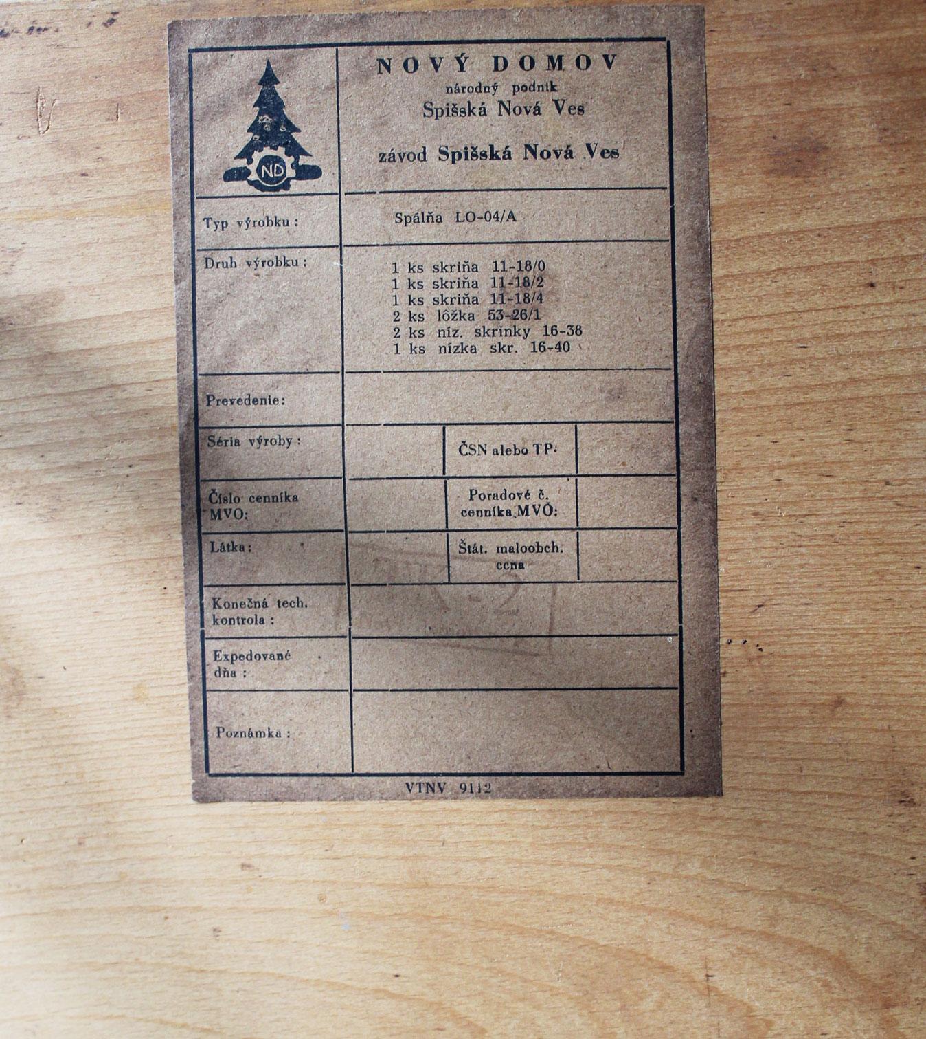 1960's Mid Century Nachttisch von Novy Domov im Angebot 6