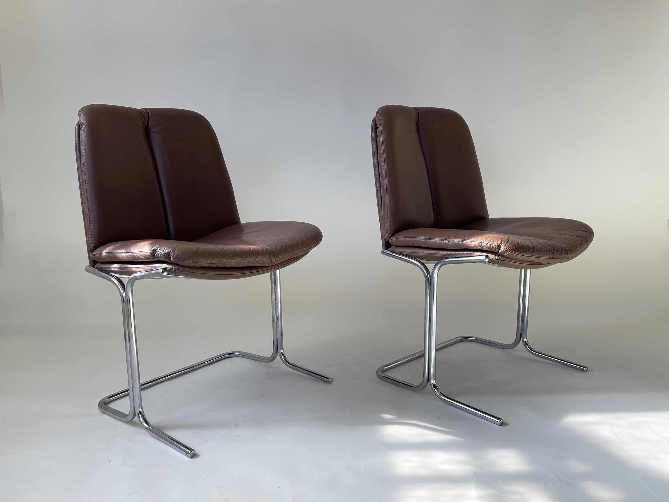 Mid-Century Modern 1960’s mid century Pieff Eleganza chairs by Tim Bates For Sale