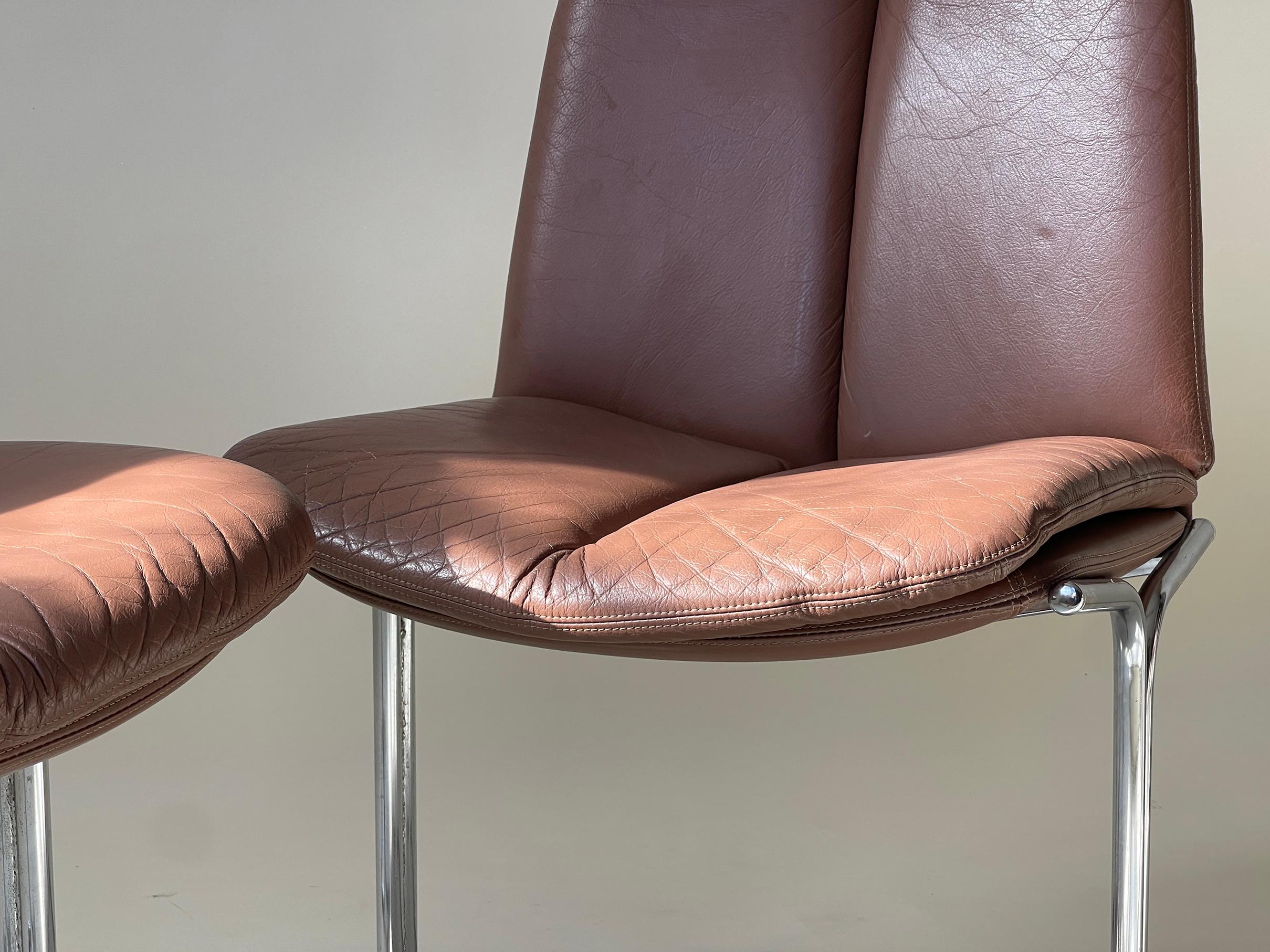 Mid-Century Modern 1960’s mid century Pieff Eleganza chairs by Tim Bates For Sale