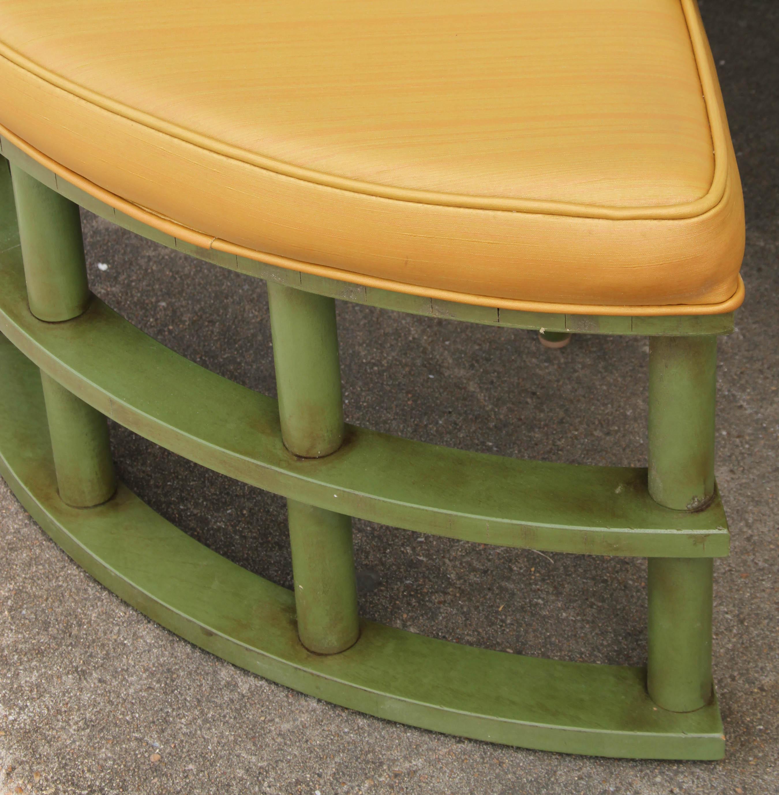 1960s Mid-Century Rattan Adjustable Coffee/Dining Table with Chairs 6