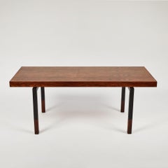 Mid Century Modern Rectangular Coffee Table in Walnut