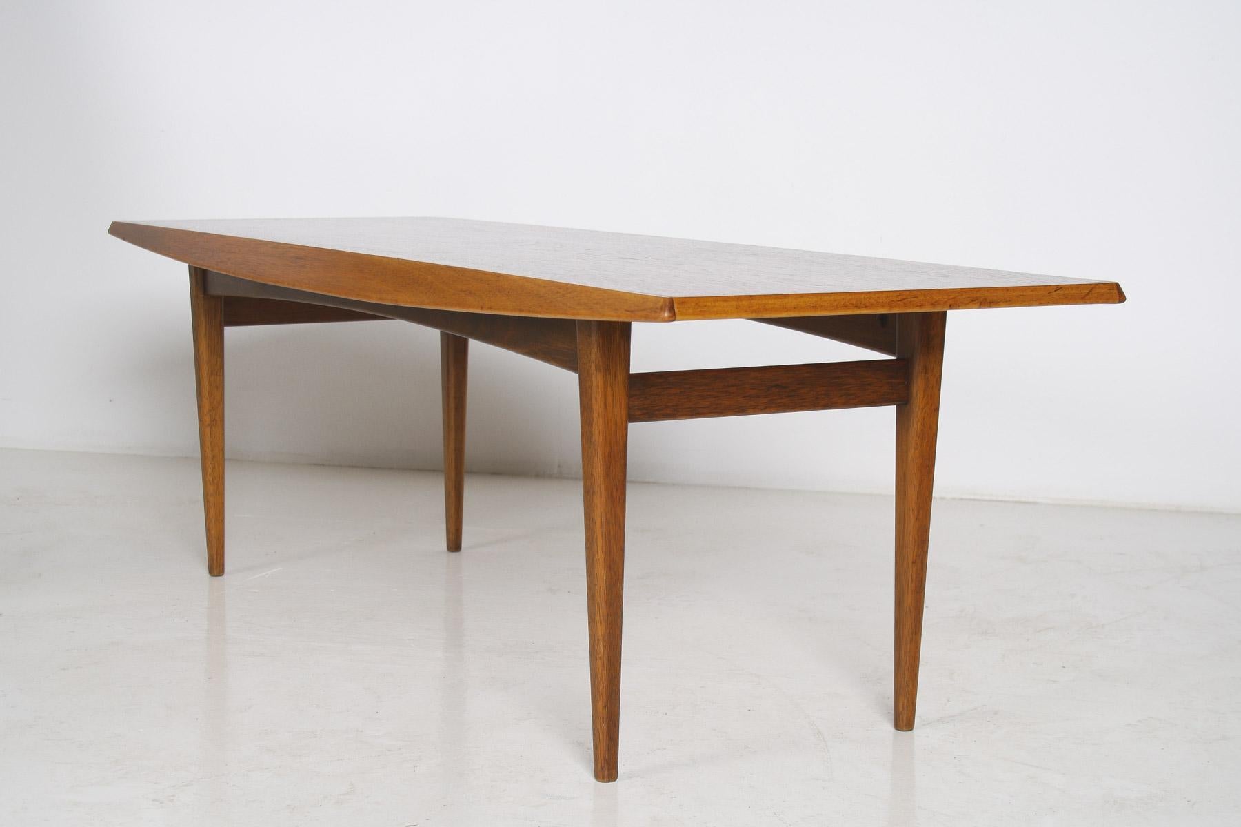 1960s Mid-Century Rectangular Teak Coffee Table 4ft Long by Gordon Russell 4