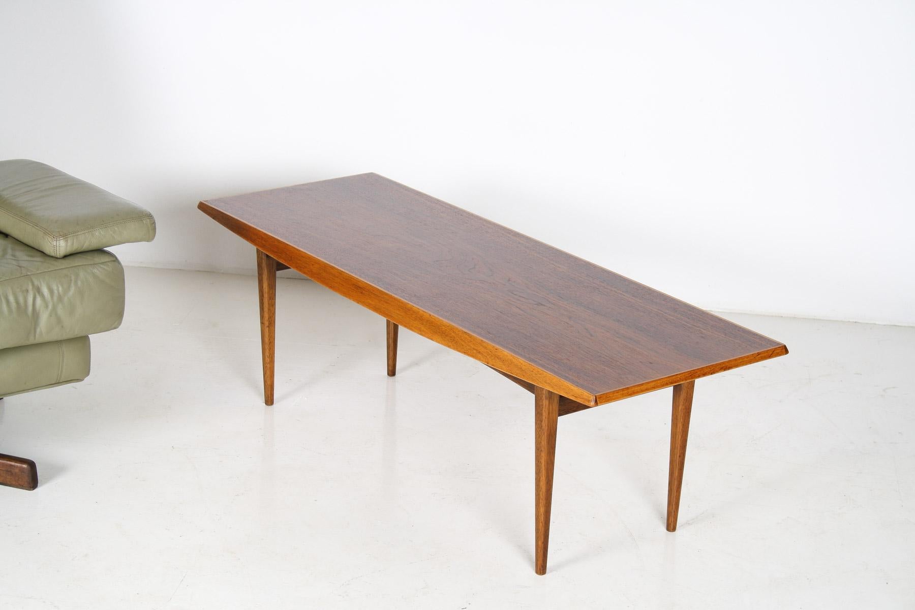British 1960s Mid-Century Rectangular Teak Coffee Table 4ft Long by Gordon Russell