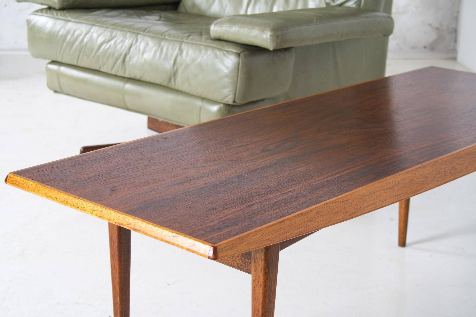 1960s Mid-Century Rectangular Teak Coffee Table 4ft Long by Gordon Russell 3