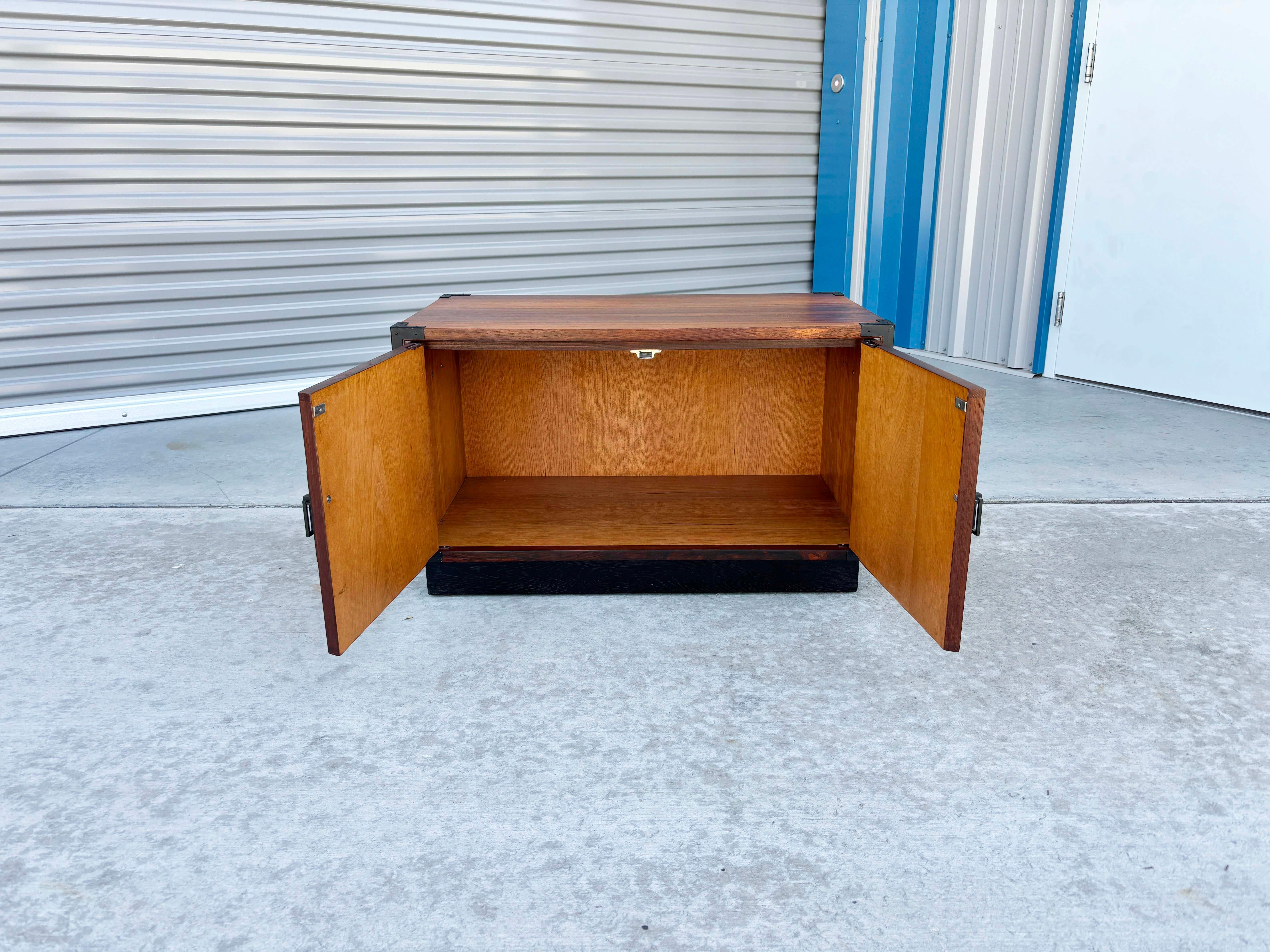 Mid-20th Century 1960s Mid Century Rosewood Two-Door Cabinet For Sale