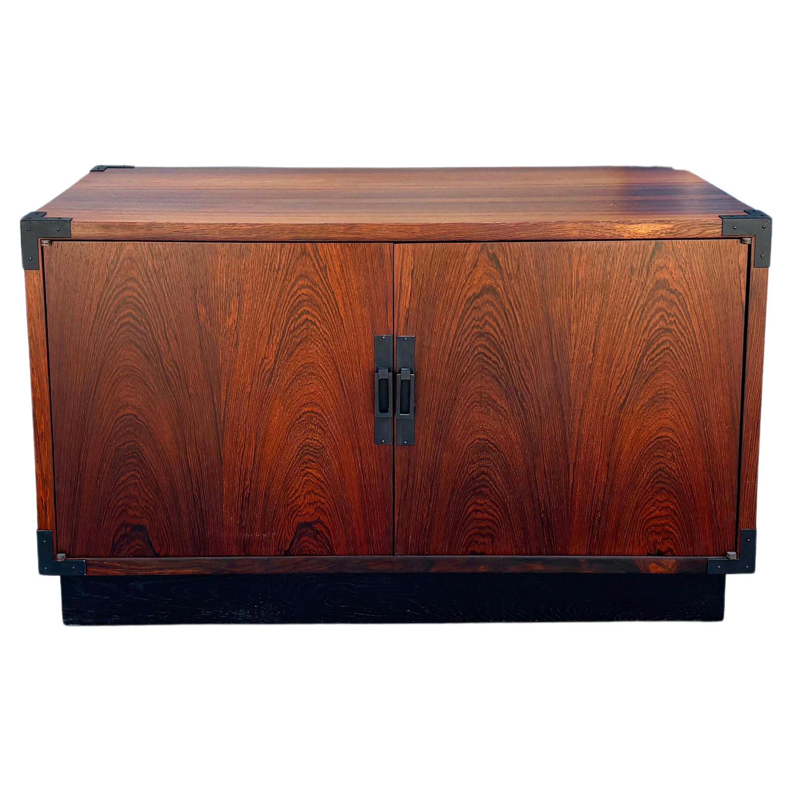 1960s Mid Century Rosewood Two-Door Cabinet