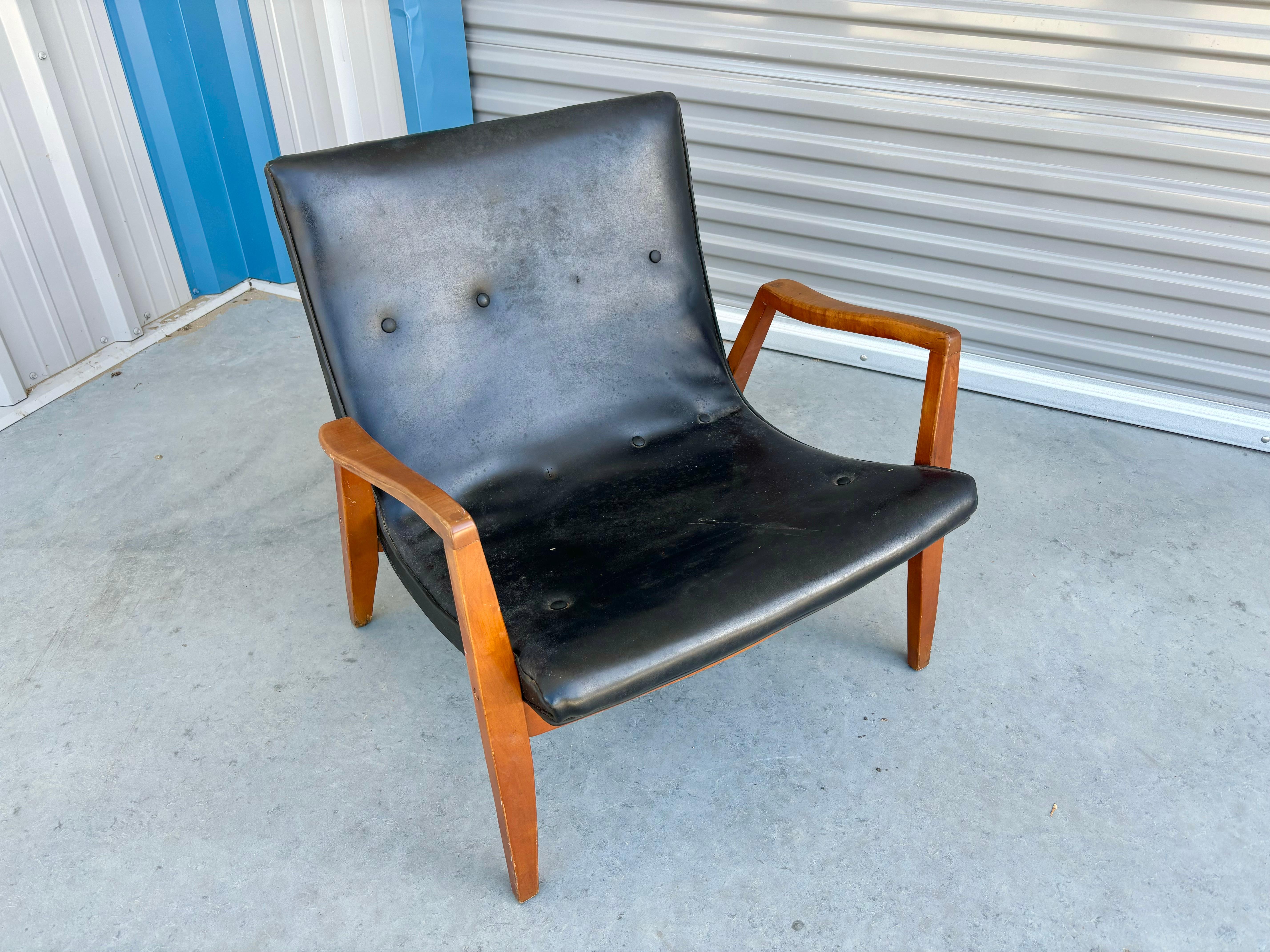 1960s Mid Century Scoop Lounge Chair Designed by Milo Baughman For Sale 5