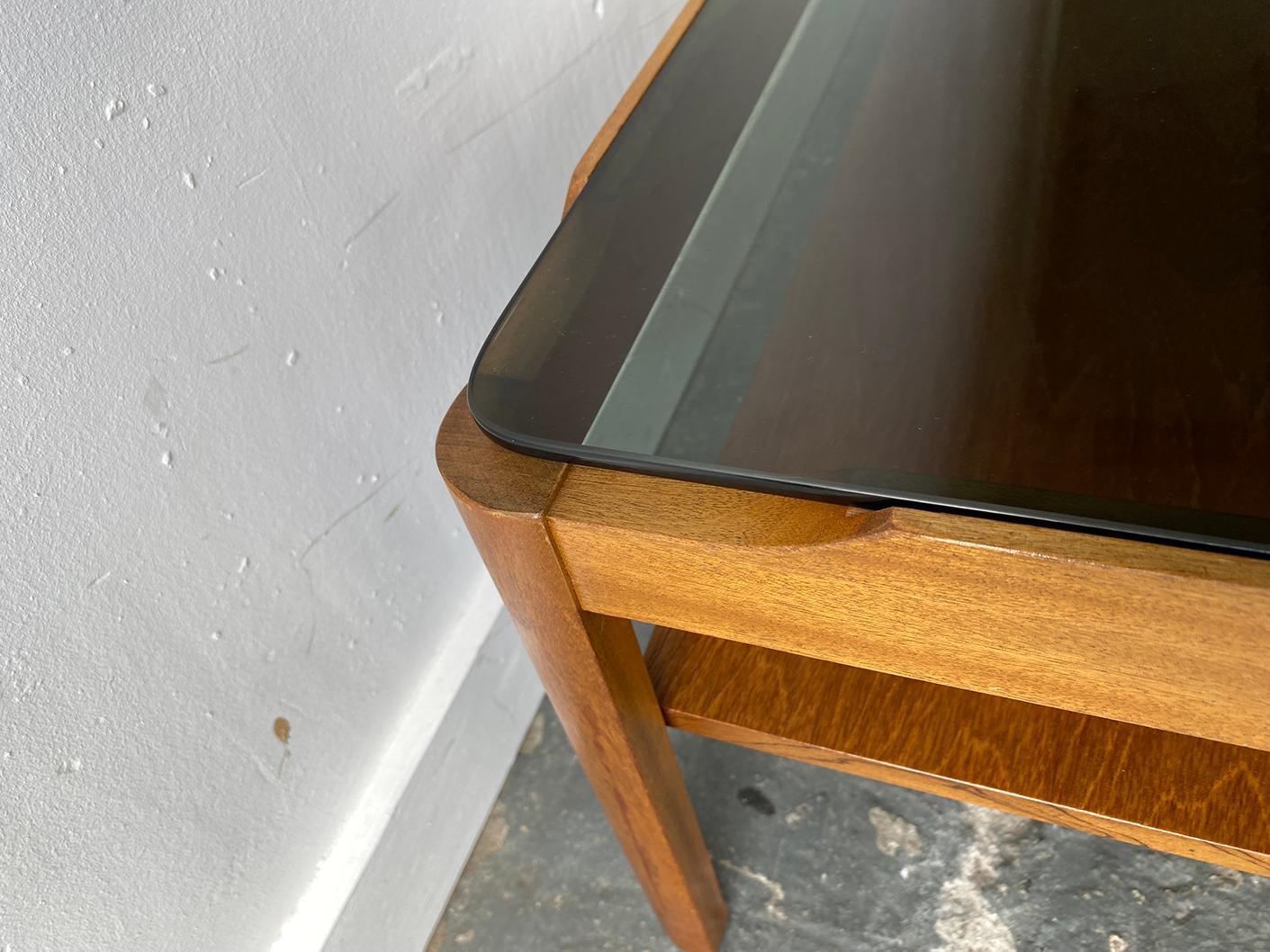 20th Century 1960’s mid century solid teak coffee table by Myer