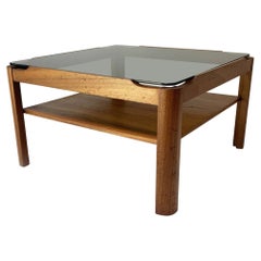 Vintage 1960’s mid century square solid teak coffee table by Myer