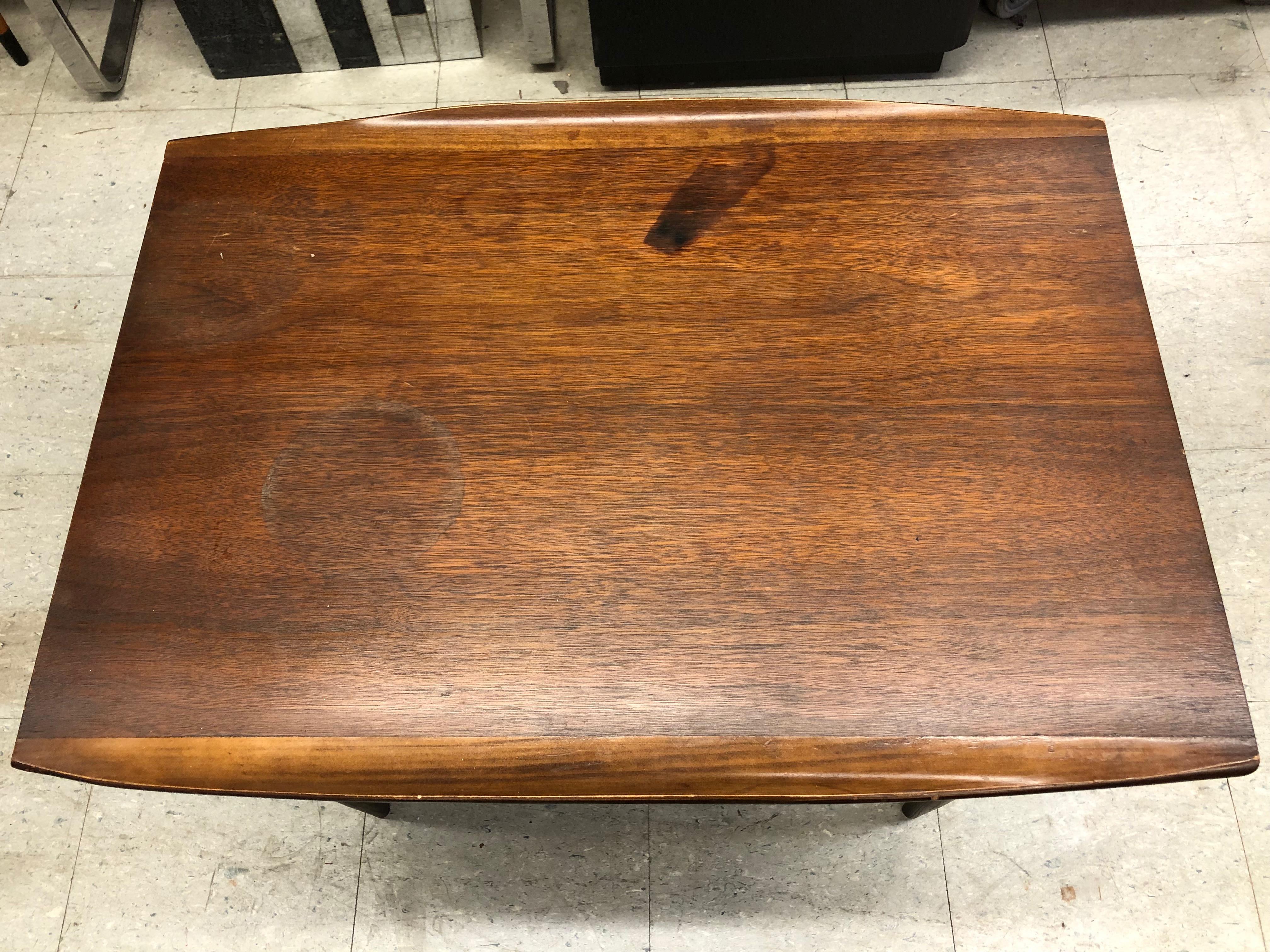 North American 1960s Mid-Century Surfboard Coffee Table by Bassett For Sale