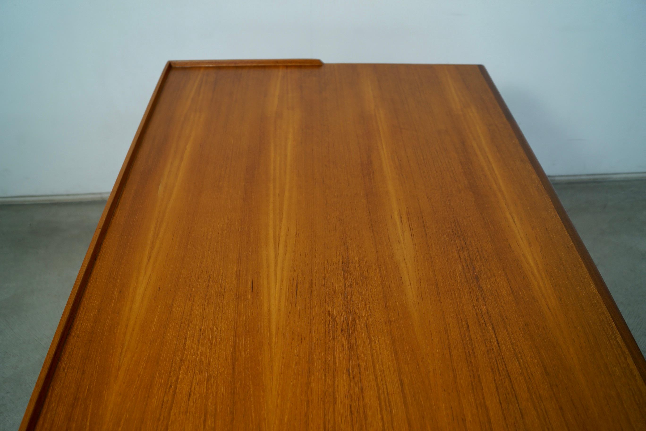 1960's Mid-Century Swedish Modern Lammhults Teak Desk 9