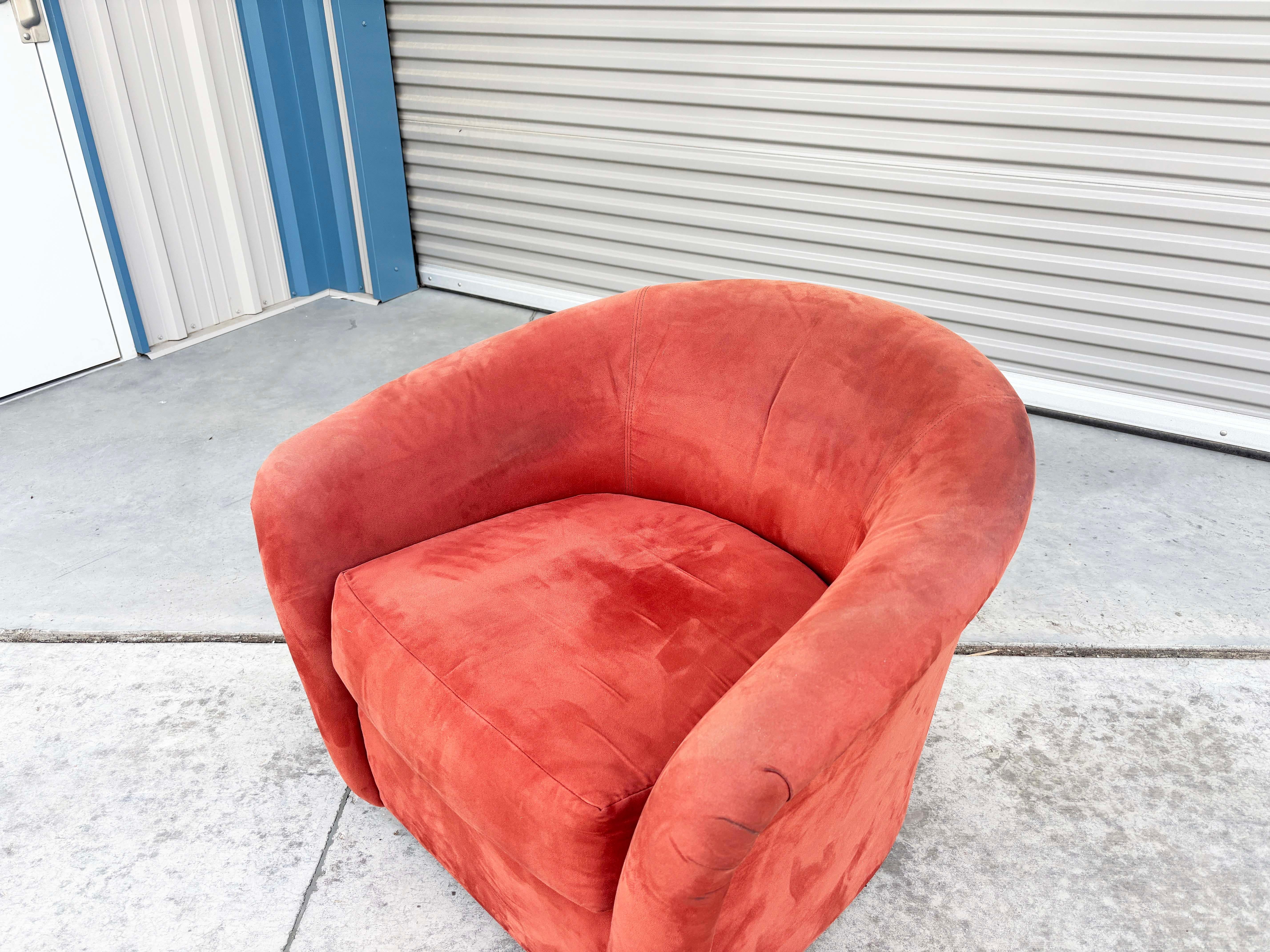 1960er Mid Century Lounge-Drehstühle - 2er-Set (Stoff) im Angebot