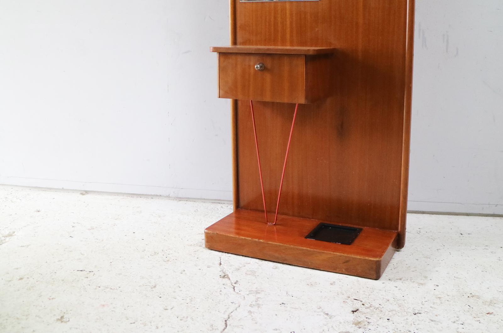 Mid-Century Modern 1960s Midcentury Teak British Hall Stand / Coat Stand with Mirror For Sale