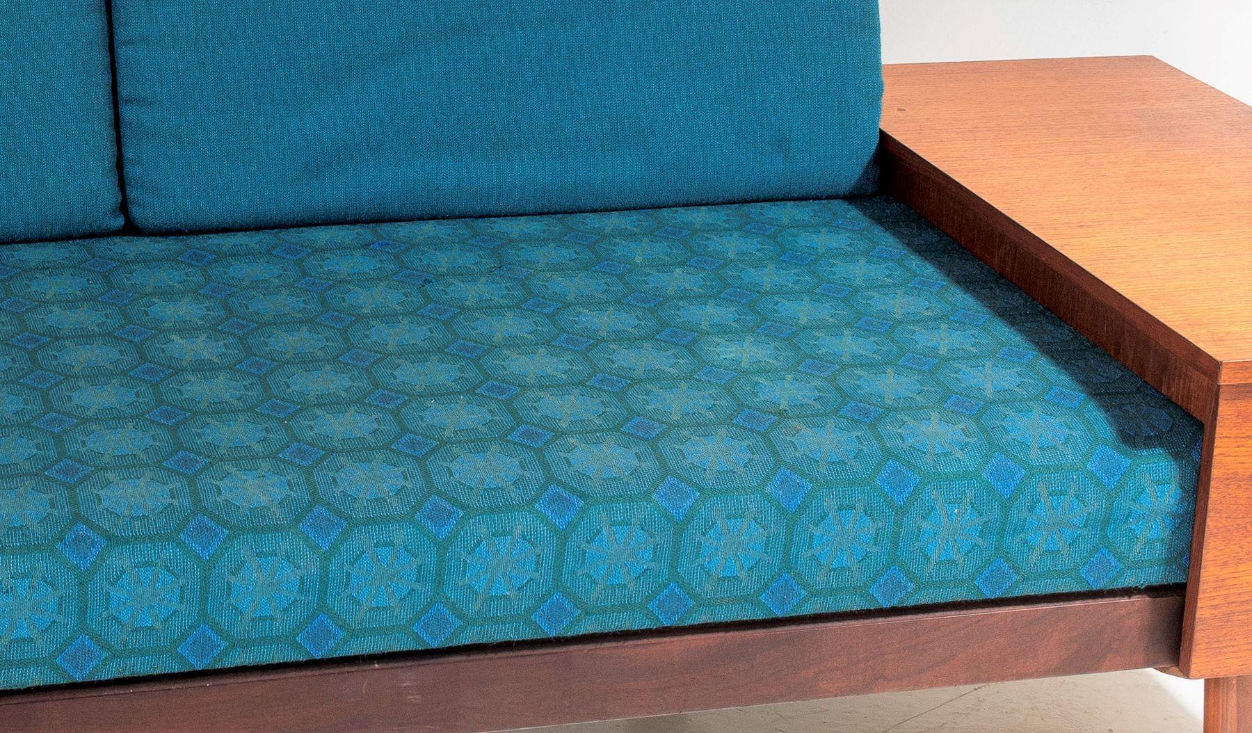 1960s Mid Century Teak Daybed Sofa by Ingmar Relling in its Original Fabric 4