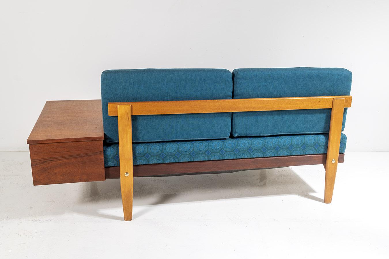 Mid-Century Modern 1960s Mid Century Teak Daybed Sofa by Ingmar Relling in its Original Fabric