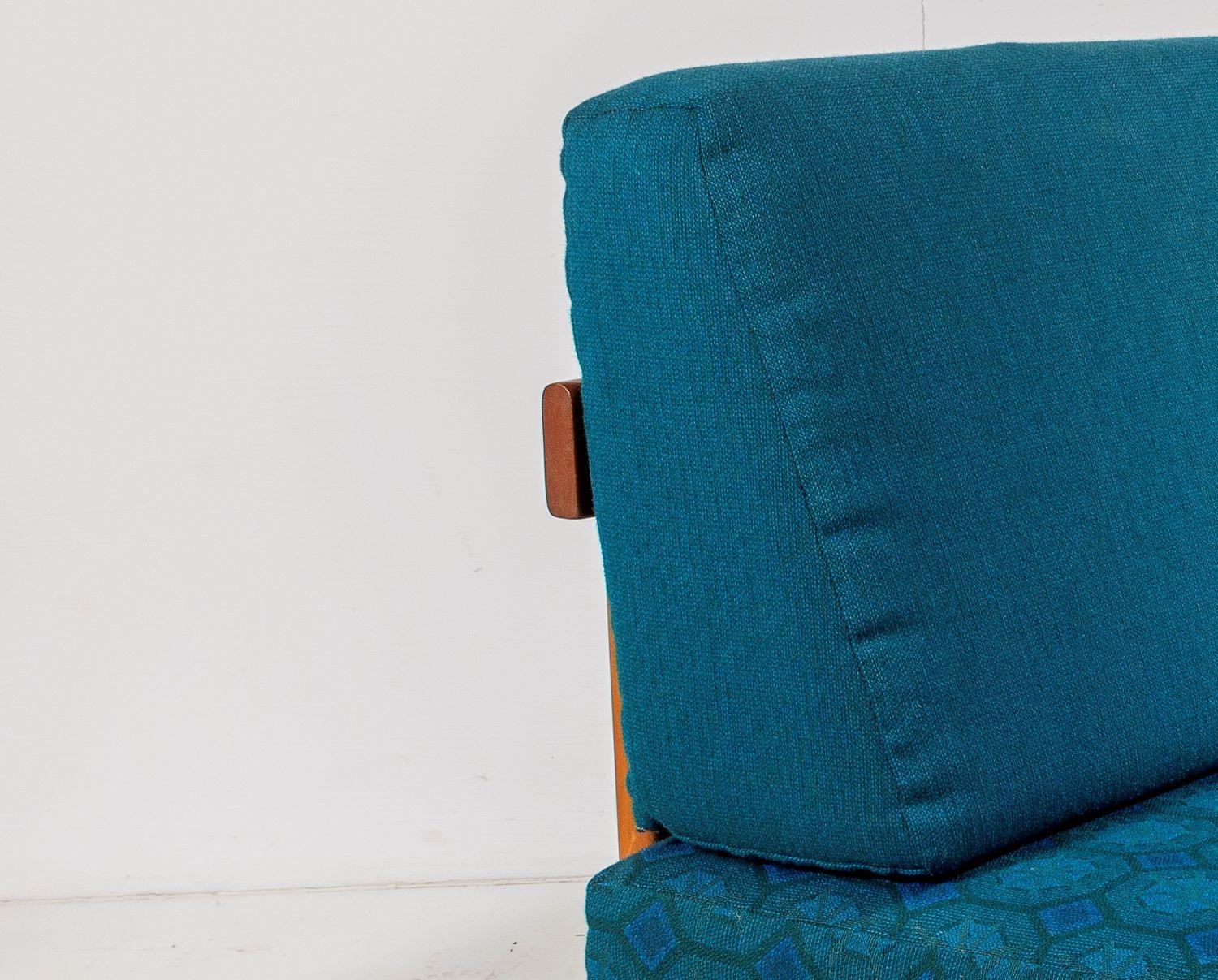 20th Century 1960s Mid Century Teak Daybed Sofa by Ingmar Relling in its Original Fabric